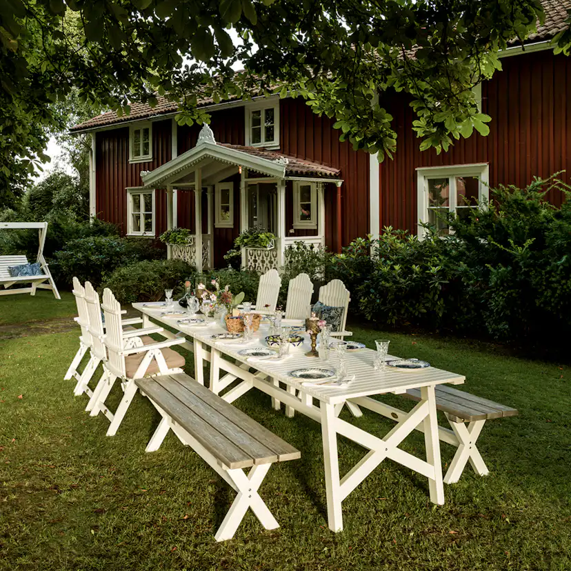 Positionsfåtölj Hillerstorp Bullerö Vit