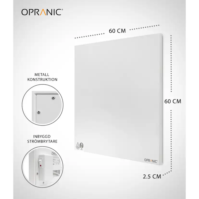 Opranic P5 Infrapanel 450W Metall