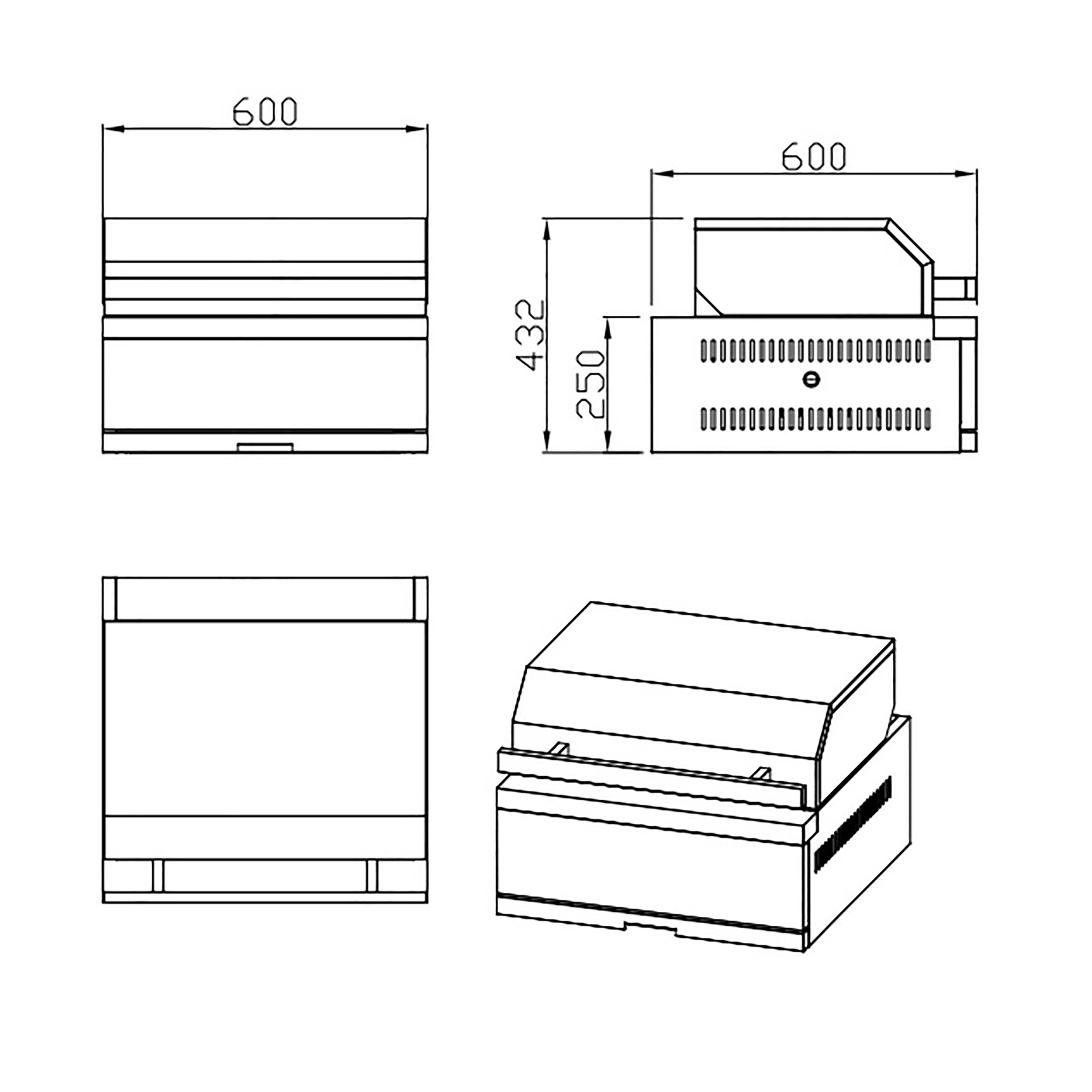 Integrerbar Kolgrill MyOutdoorKitchen Nordic Line