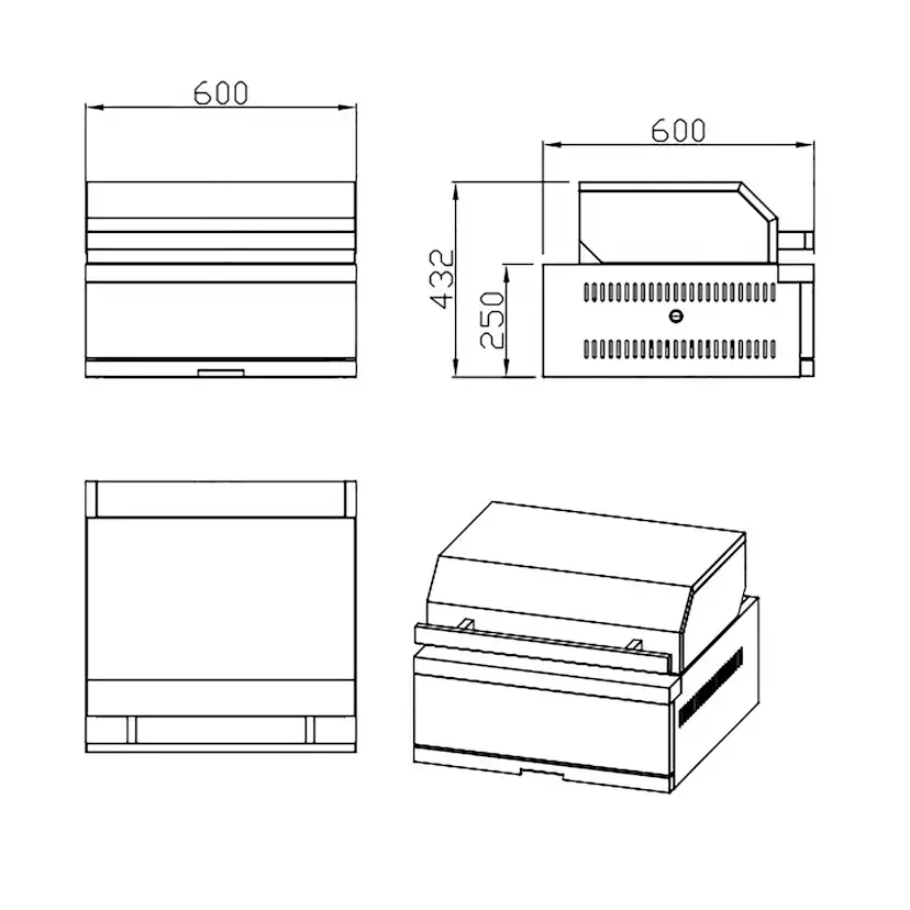 Integrerbar Kolgrill MyOutdoorKitchen Nordic Line