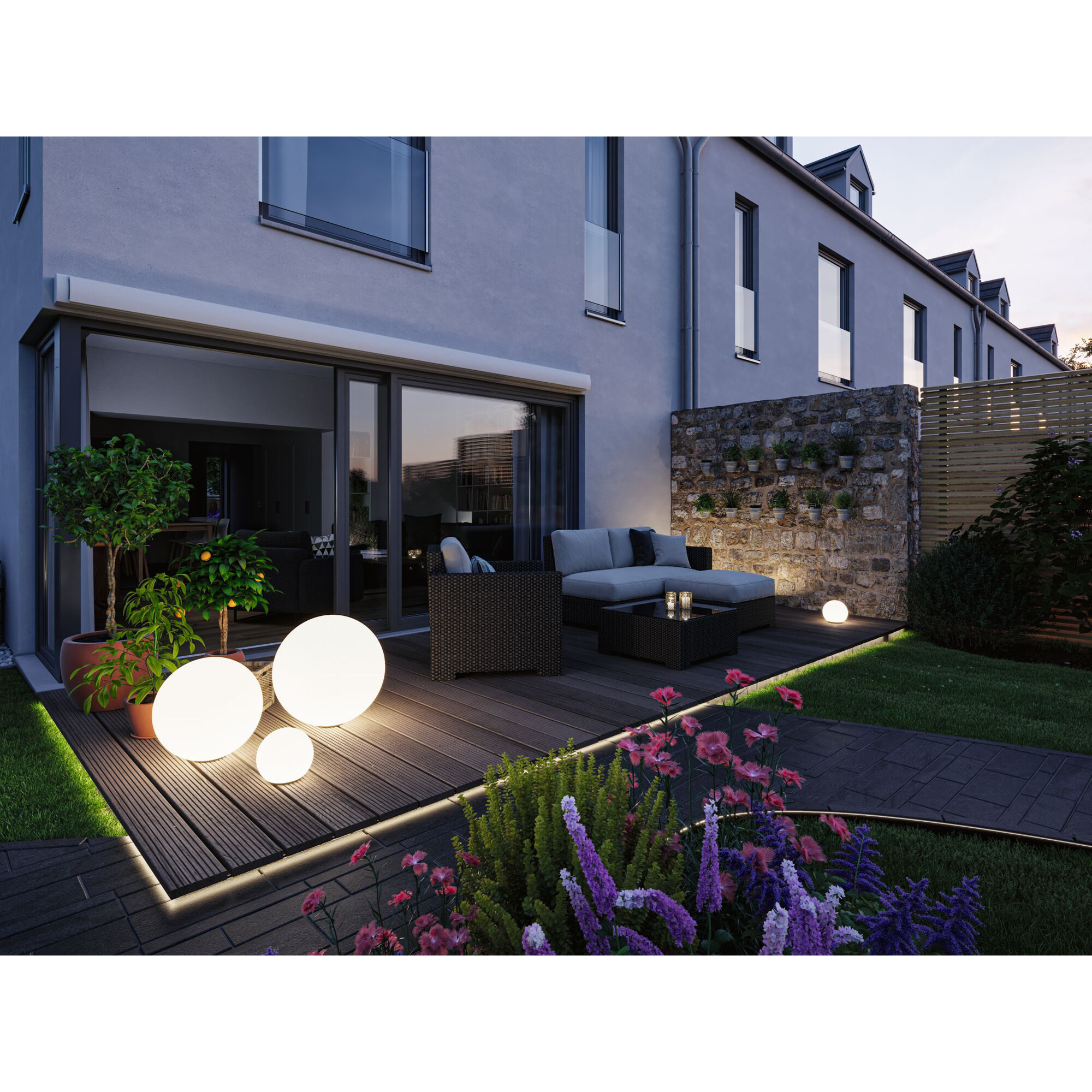 Dekorationsljus LED Paulmann Globe Plug & Shine IP67 24V Diameter: 500 mm