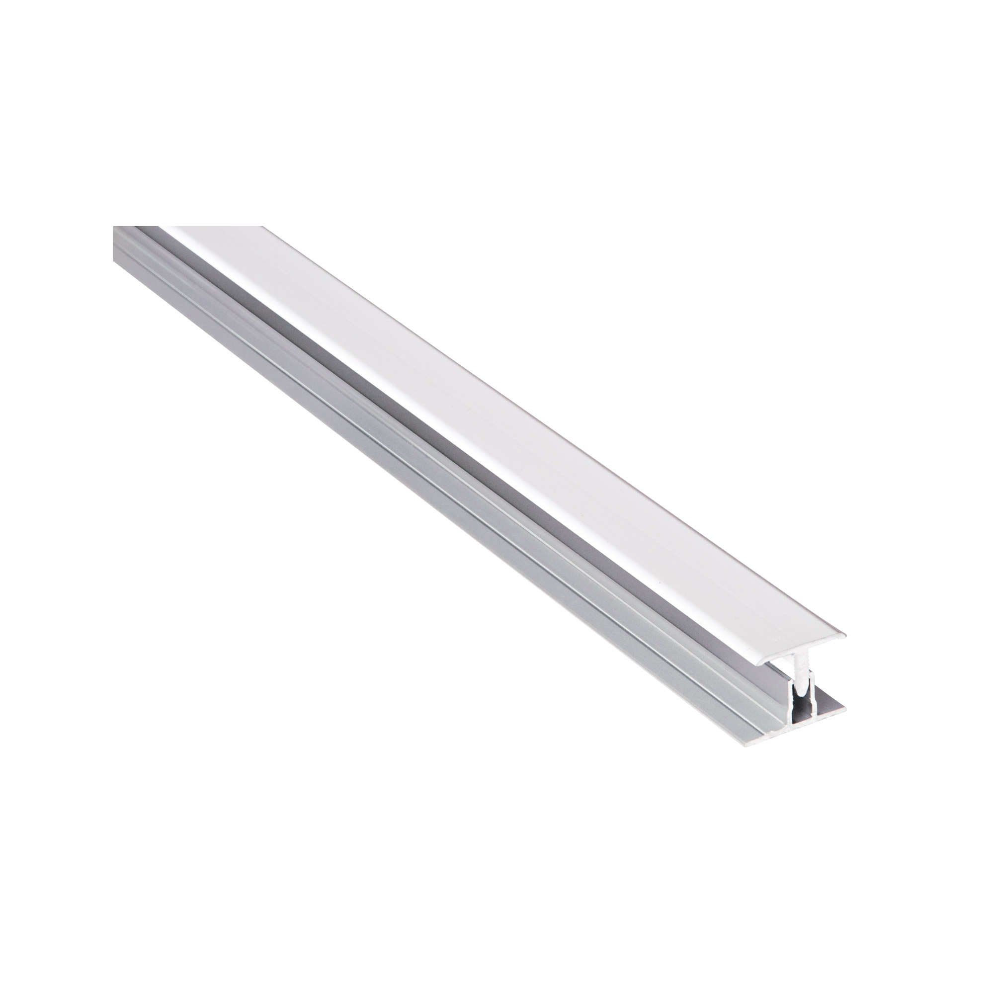 Foglist Fibo Aluminium 2-del skarv 2400 mm, Vit