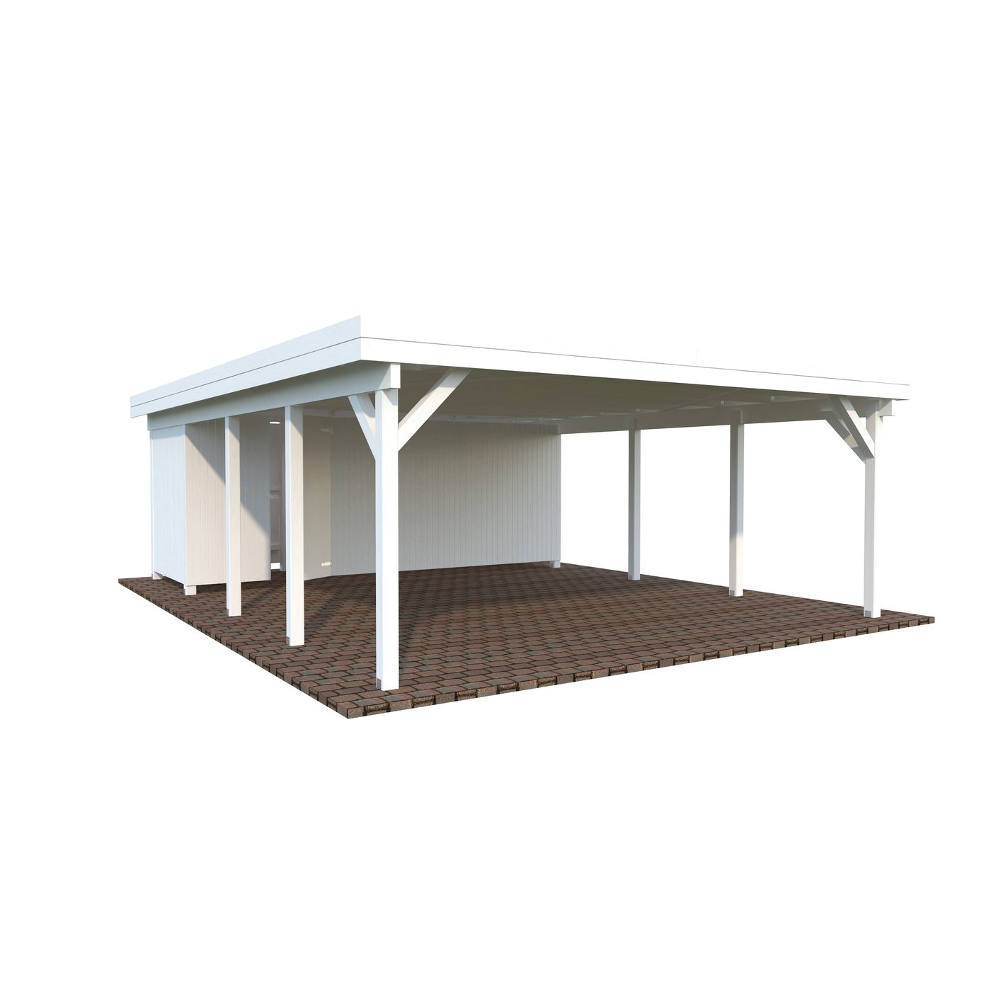 Carport Palmako Karl 40,6 m2 med Förråd
