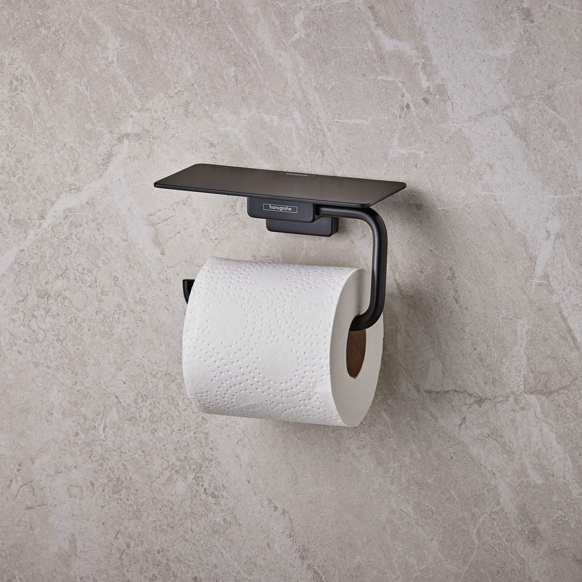 Toalettpappershållare Hansgrohe AddStoris 41772 med Hylla