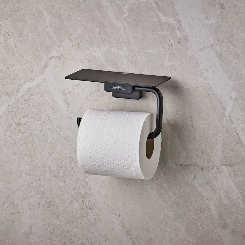 Toalettpappershållare Hansgrohe AddStoris 41772 med Hylla