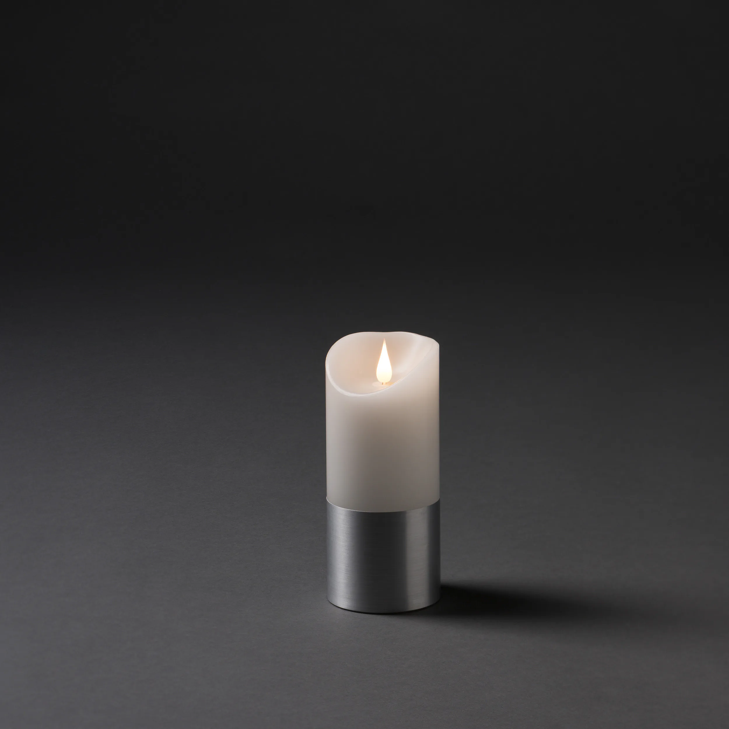 Vaxljus med silverfolie 17,5cm Silverfolie