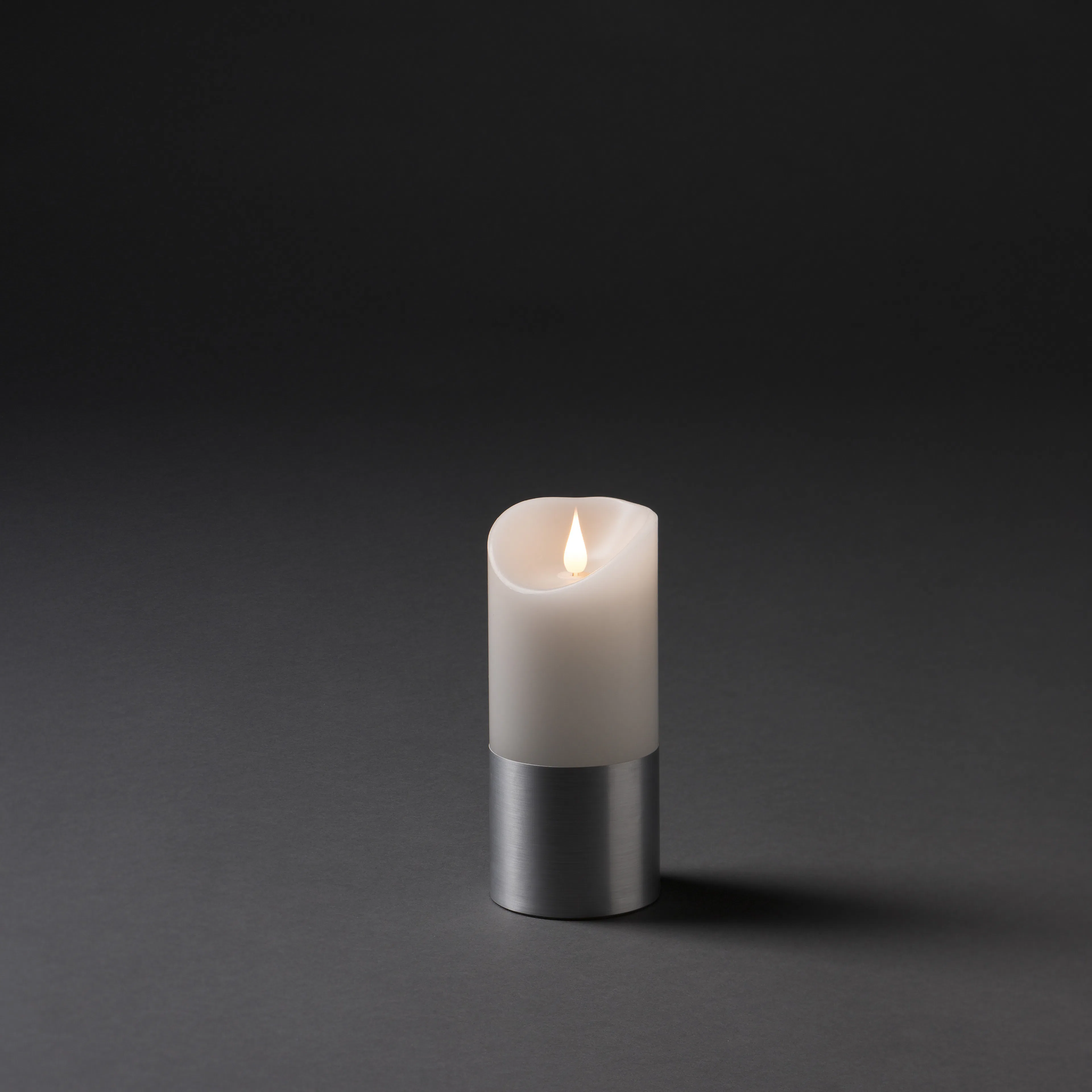 Vaxljus med silverfolie 17,5cm Silverfolie