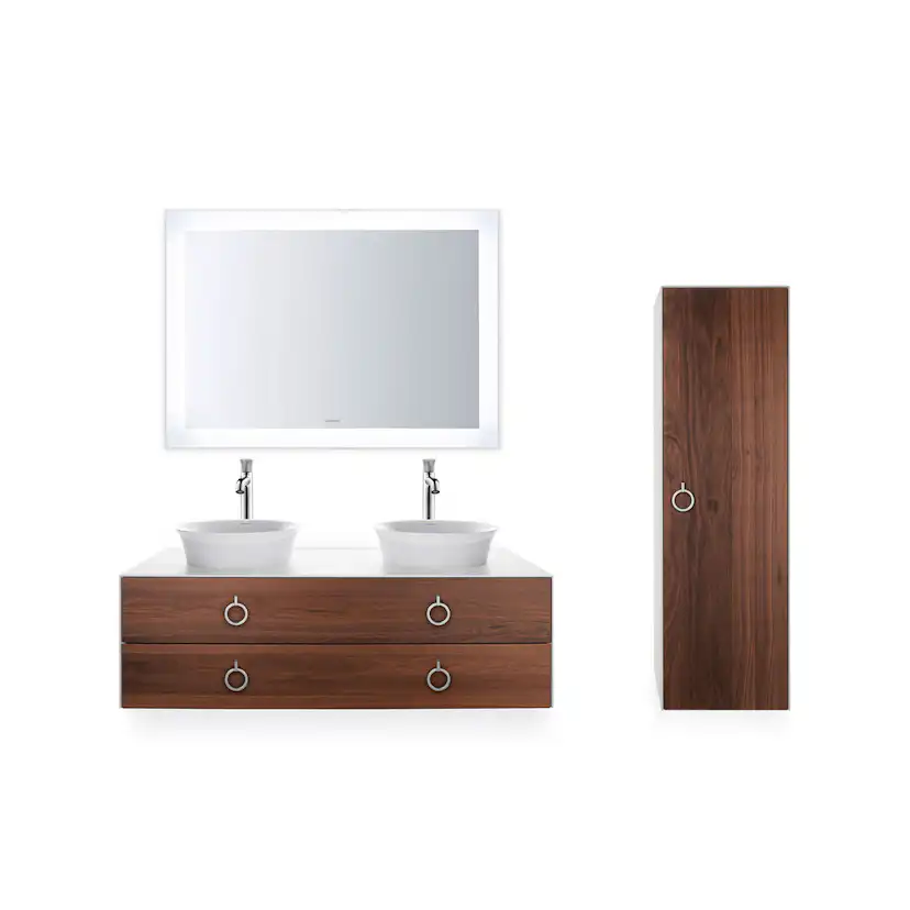 Tvättställ Duravit White Tulip för Placering på Bänkskiva Vit Högblank 430 mm