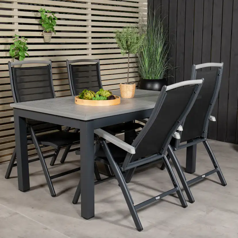 Matgrupp Venture Home Aleyna 160/240 med 4 Stolar
