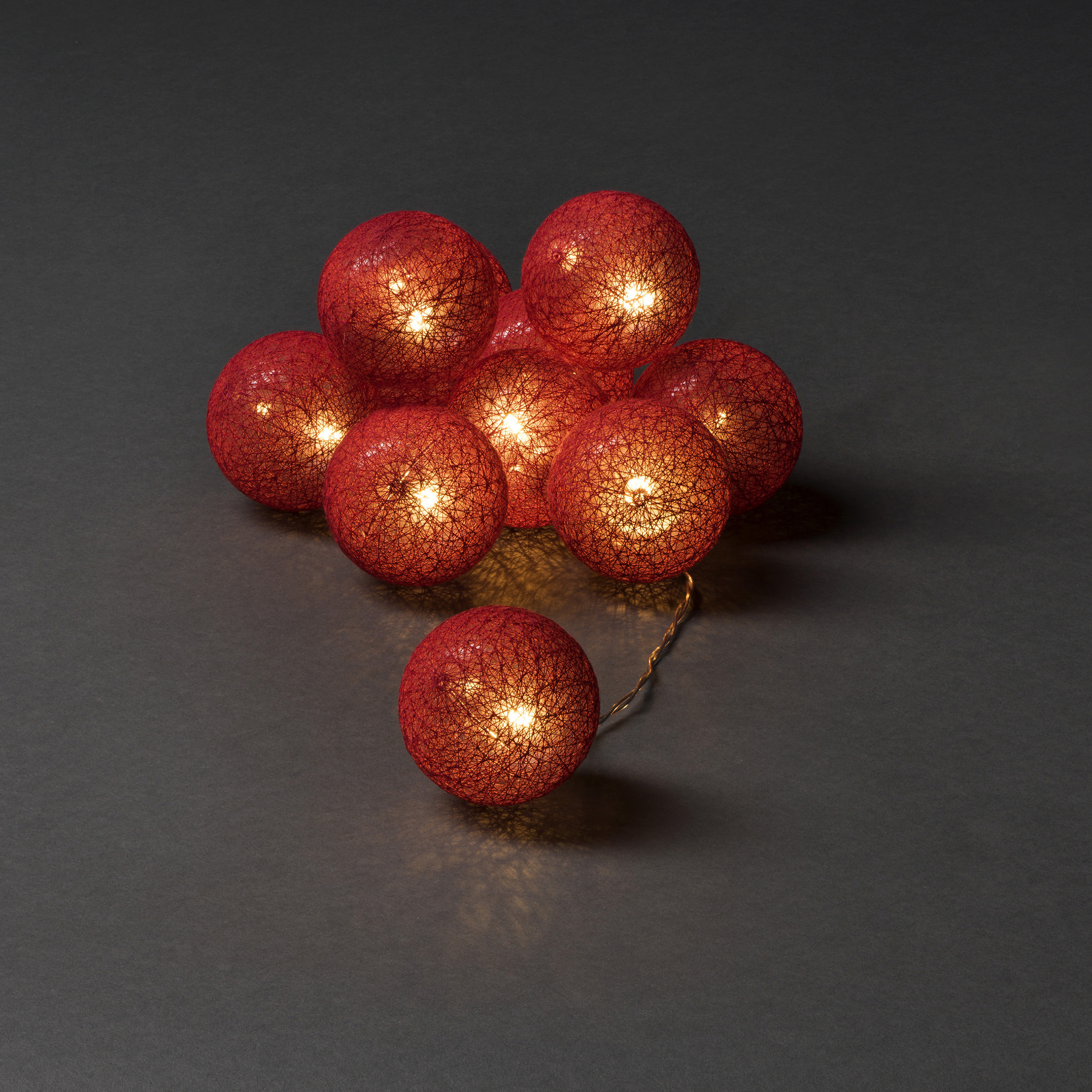 Ljusslinga Gnosjö Konstsmide 10L Garnbollar LED