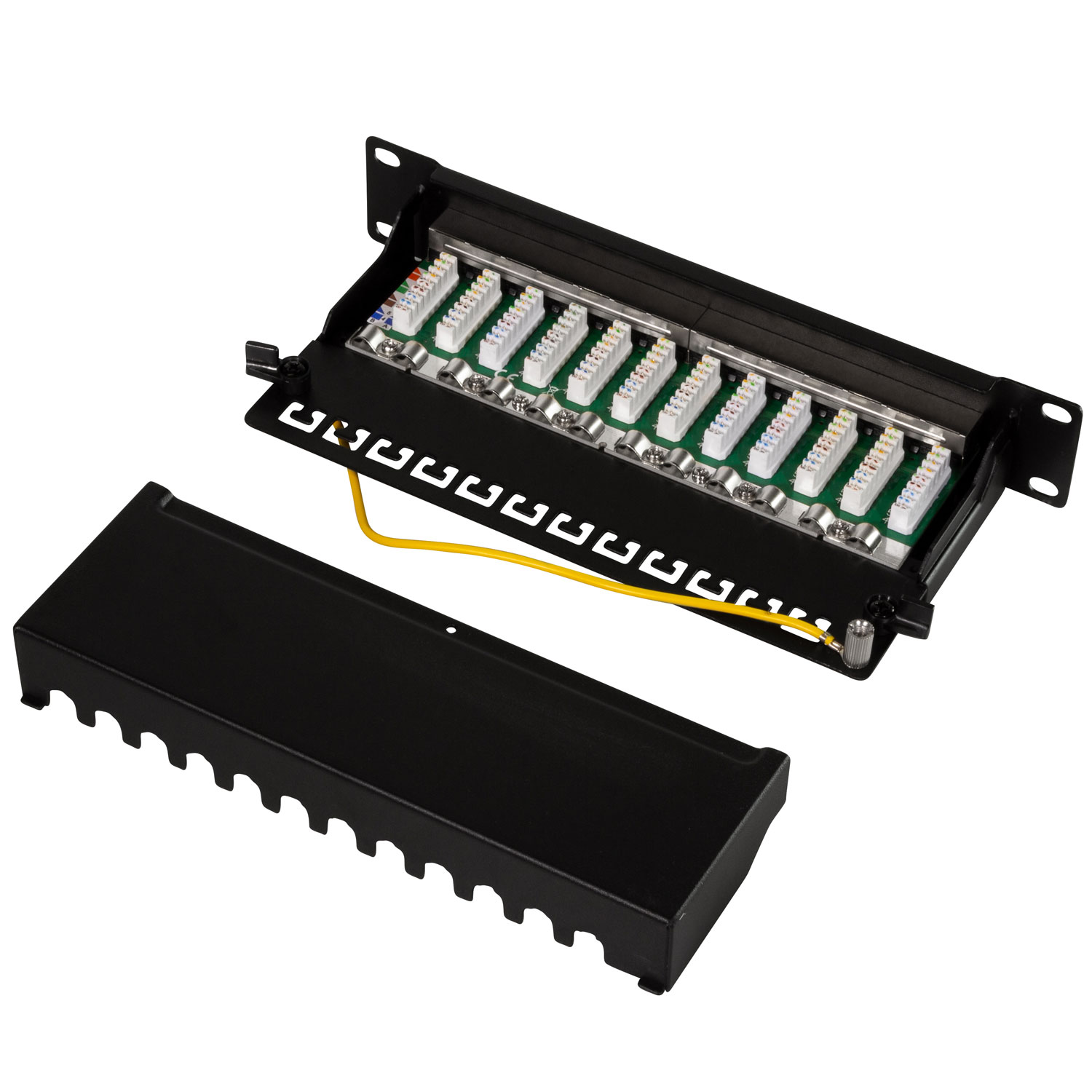 Serverskåp Tillbehör LogiLink Patchpanel Cat6 12-portar för 10" Rack U1