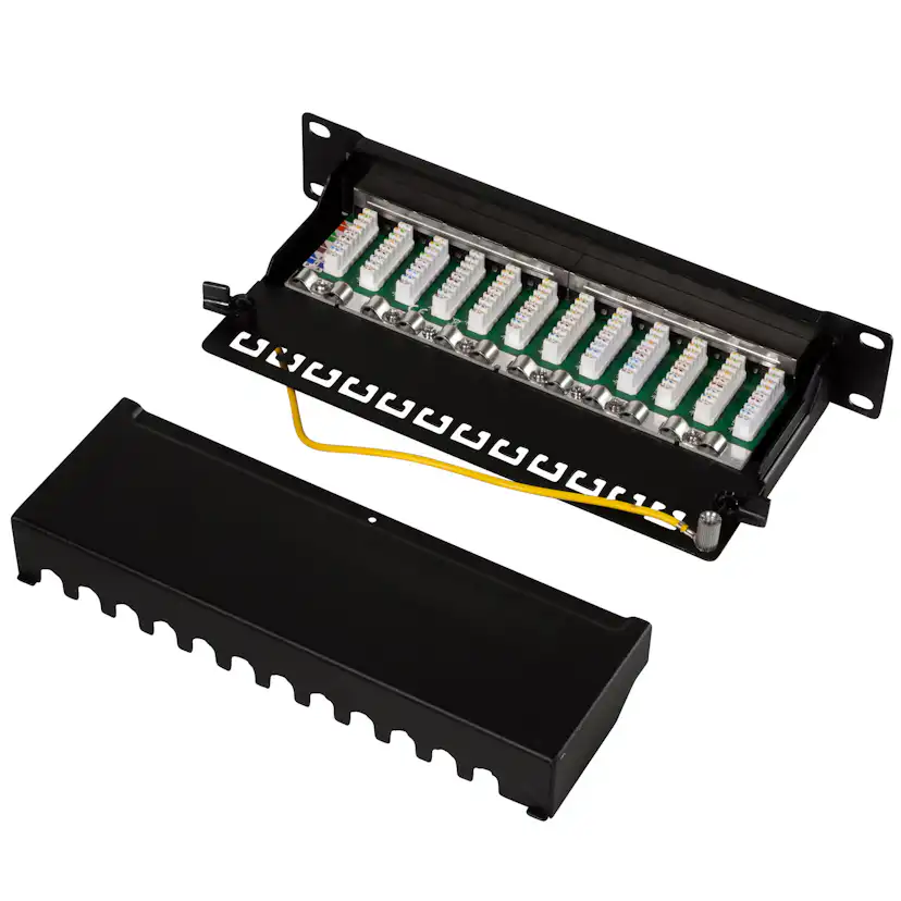 Serverskåp Tillbehör LogiLink Patchpanel Cat6 12-portar för 10" Rack U1