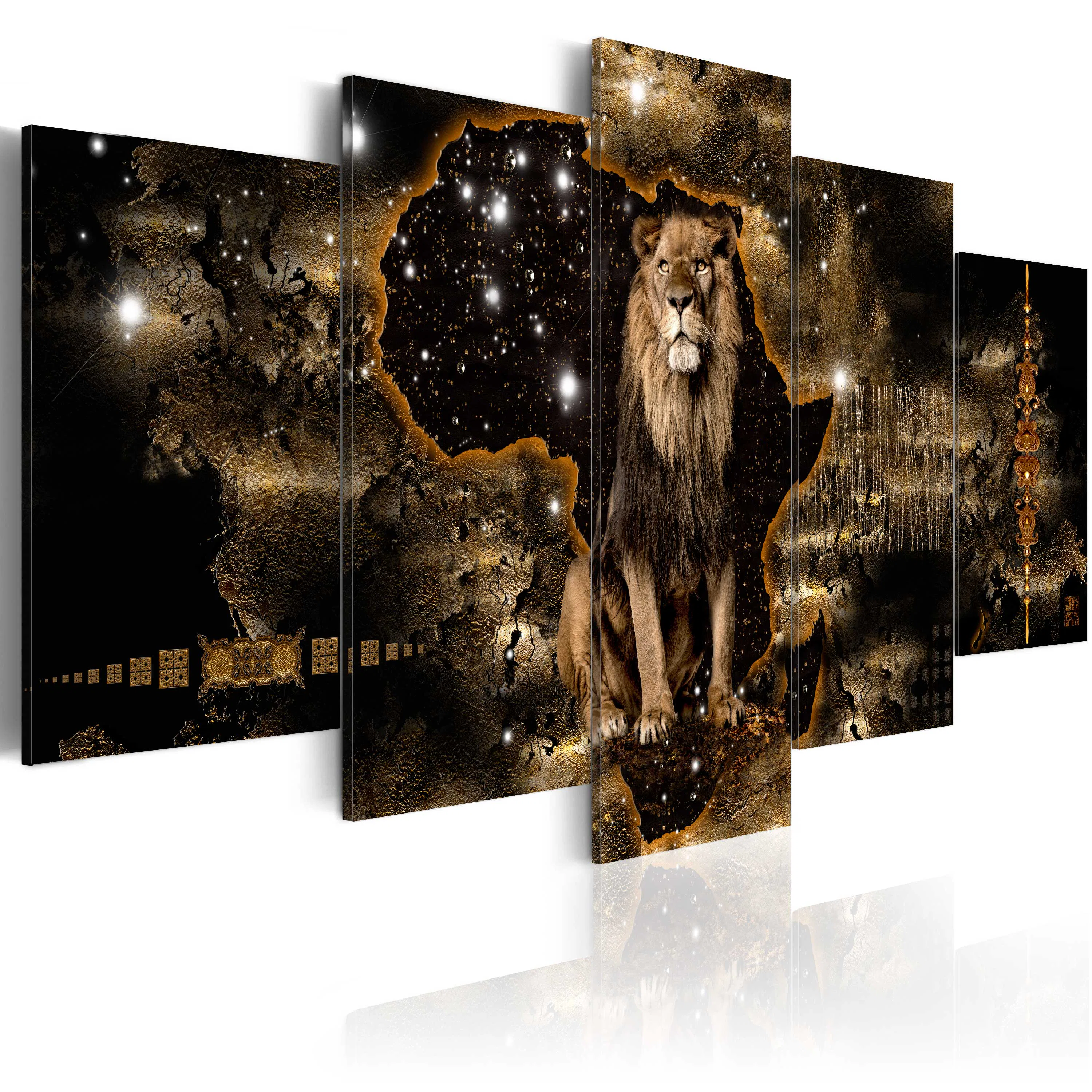 Akrylglastavla Arkiio Golden Lion