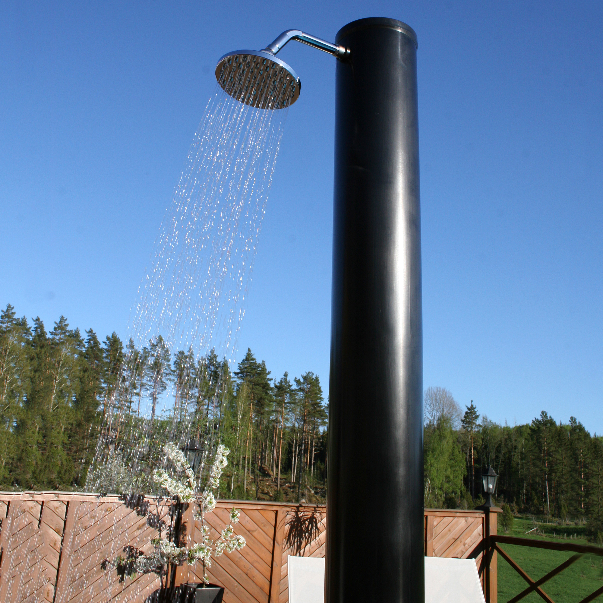 Utedusch Demerx Sunny 40 Split Soluppvärmd Trädgårdsdusch med Takdusch