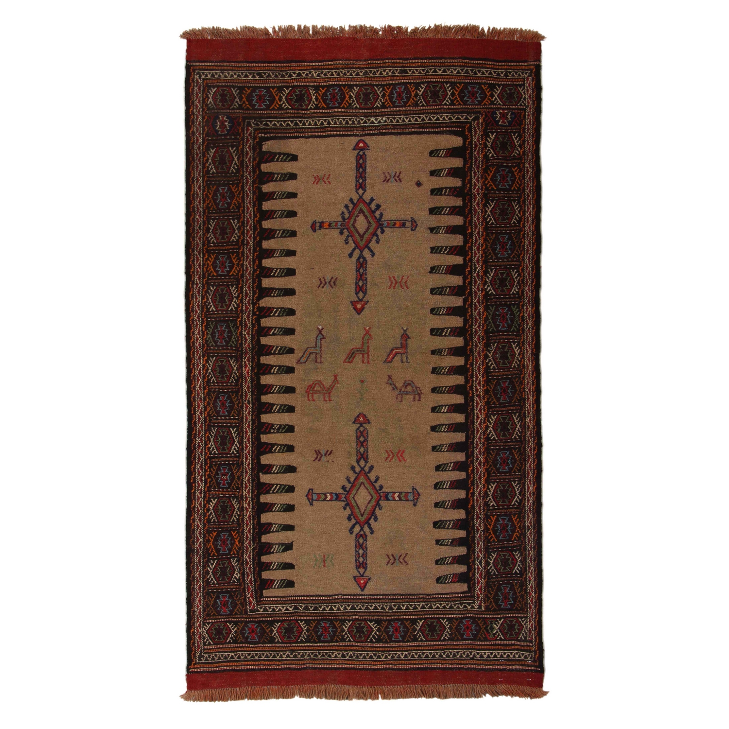 Persisk Nålmatta Arkiio Quchan Kelim Exklusiv 100x183