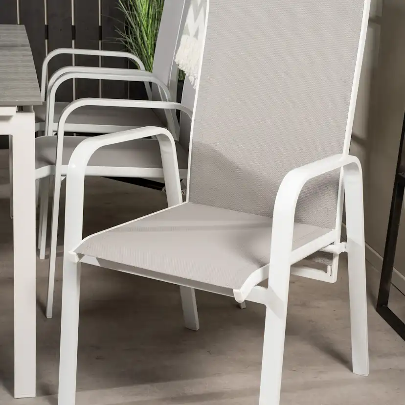 Matgrupp Venture Home Lova 160/240 med 6 Copacabana Stolar