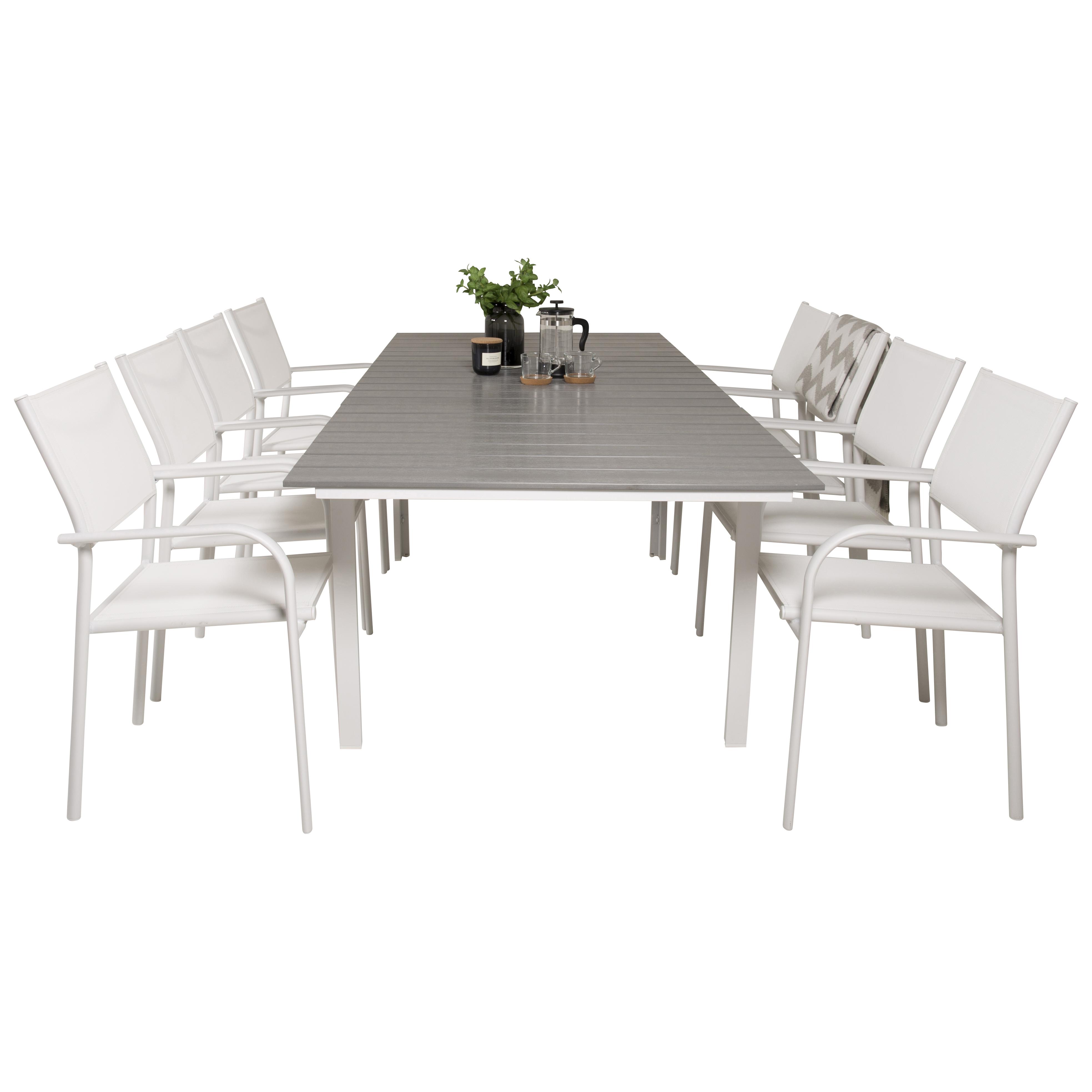 Matgrupp Venture Home Lova 160/240 med 8 Siri Matstolar