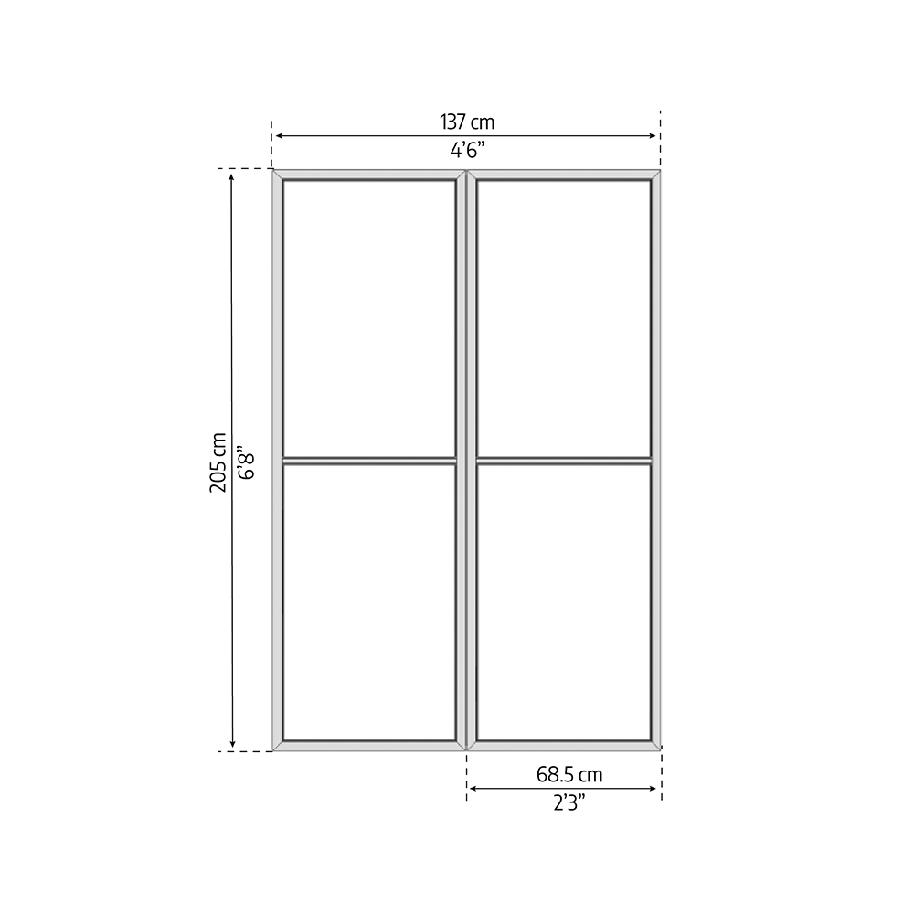 Skärmdörr Canopia by Palram för SanRemo / Ledro / Garda