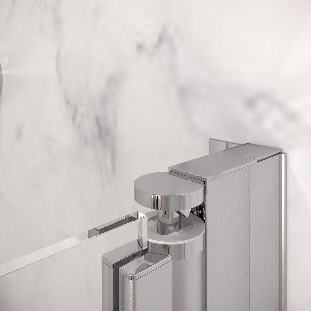 Distansprofil Hietakari för Duschvägg Classic/Infinia Vändbar/Vikbar Svart