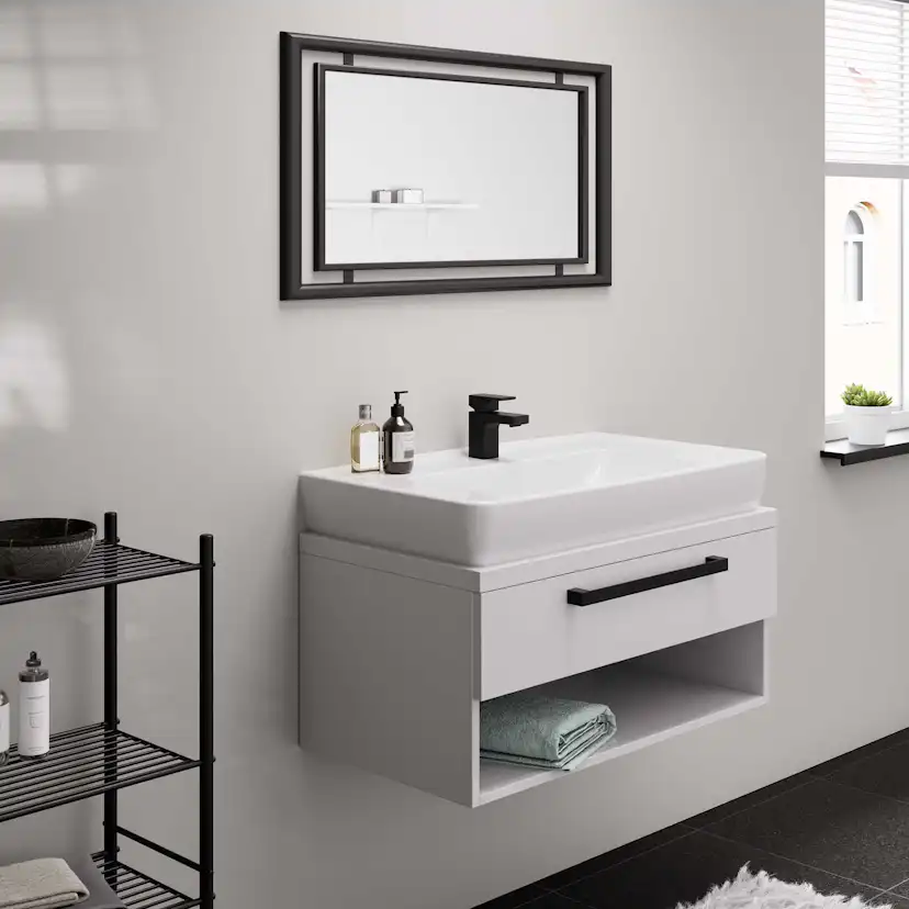 Tvättställsblandare Hansgrohe Vernis Shape 70 Mattsvart