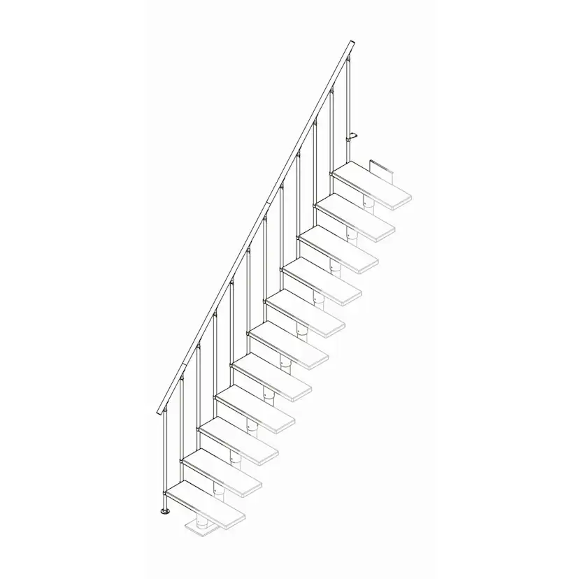 Extra Räcke Dolle Classic II Komplett Ek Vit Oljad