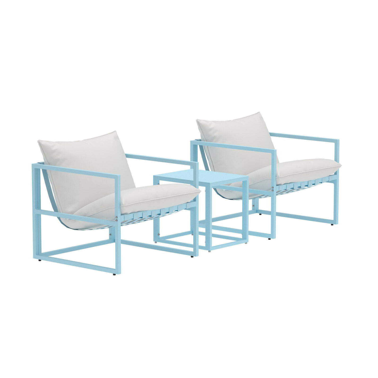 Messina Lounge Set - Light Blue / Beige Light Blue