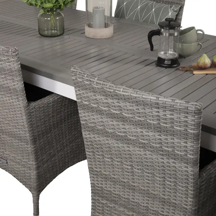 Matgrupp Venture Home Aleyna 224/324 med 8 Milwa Stolar