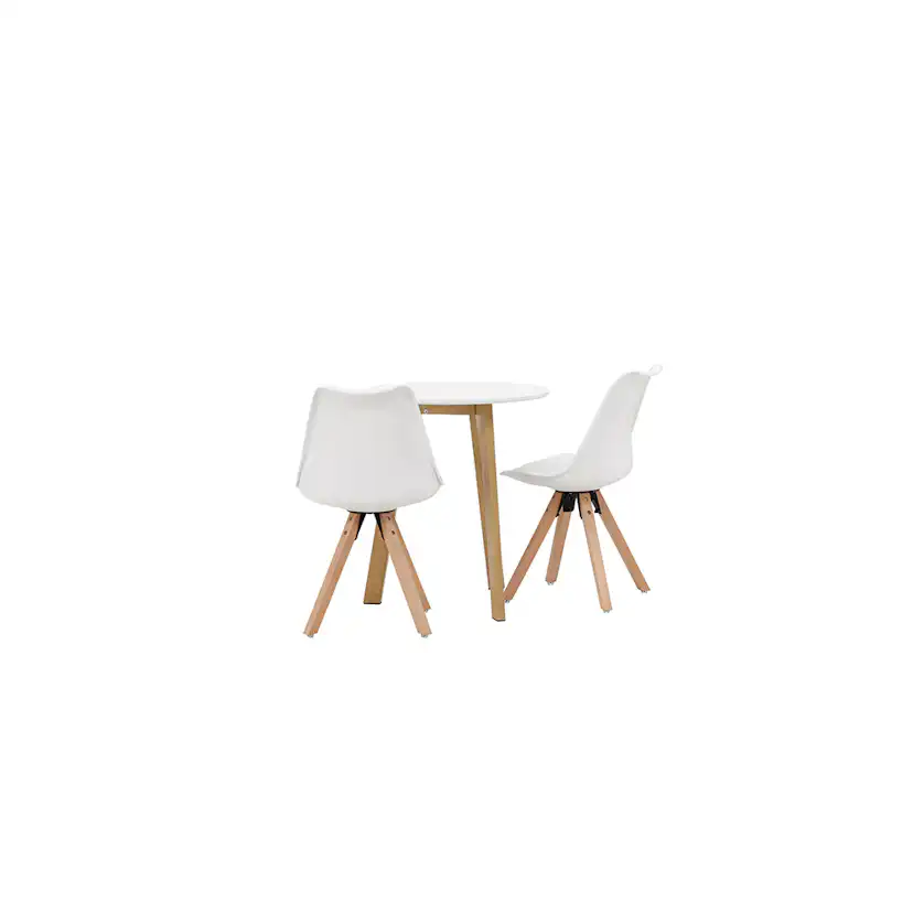 Matgrupp Venture Home Leonora Ø65 cm med 2 st Zeno stolar