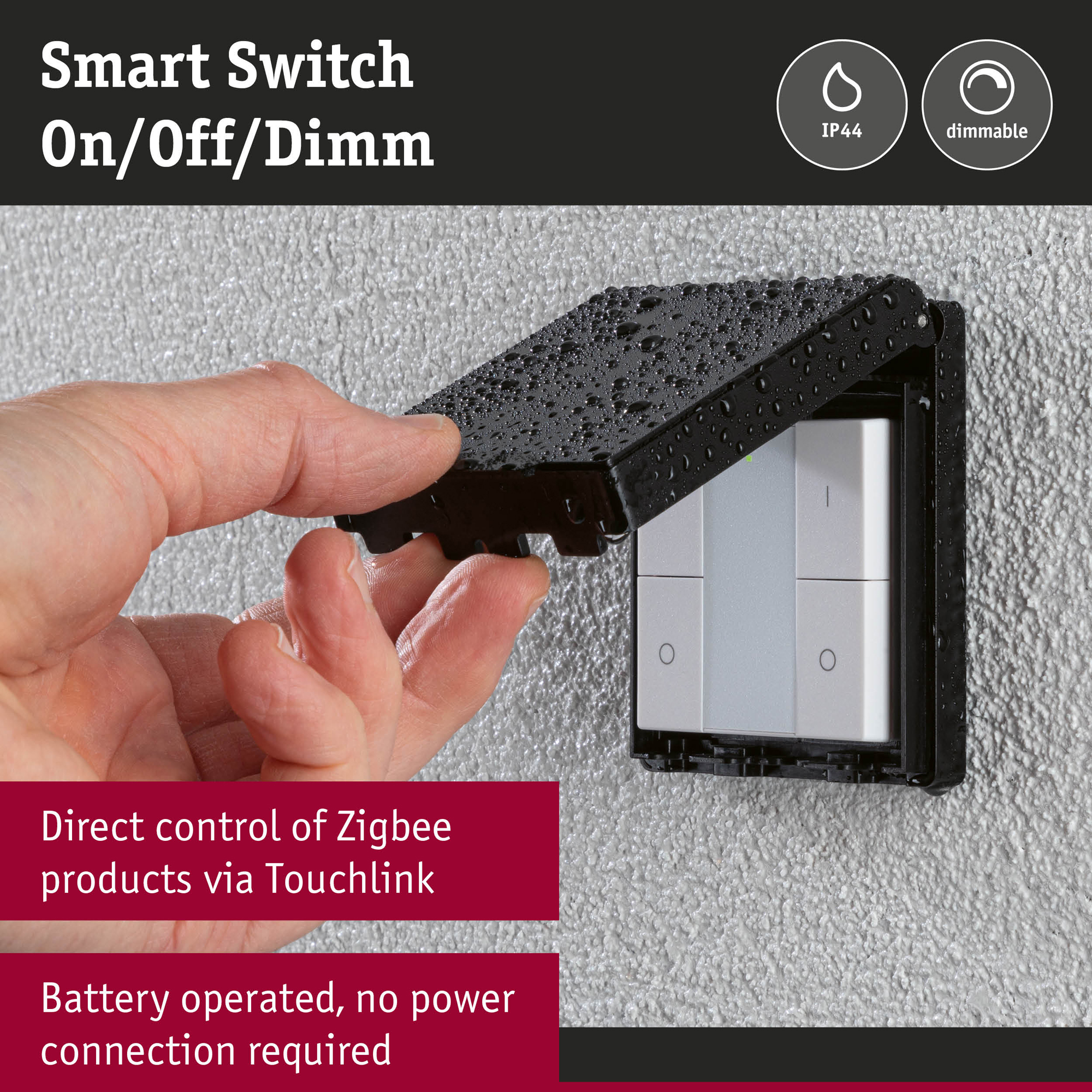 Strömbrytare Paulmann Smart Home Zigbee 3.0 Utomhus