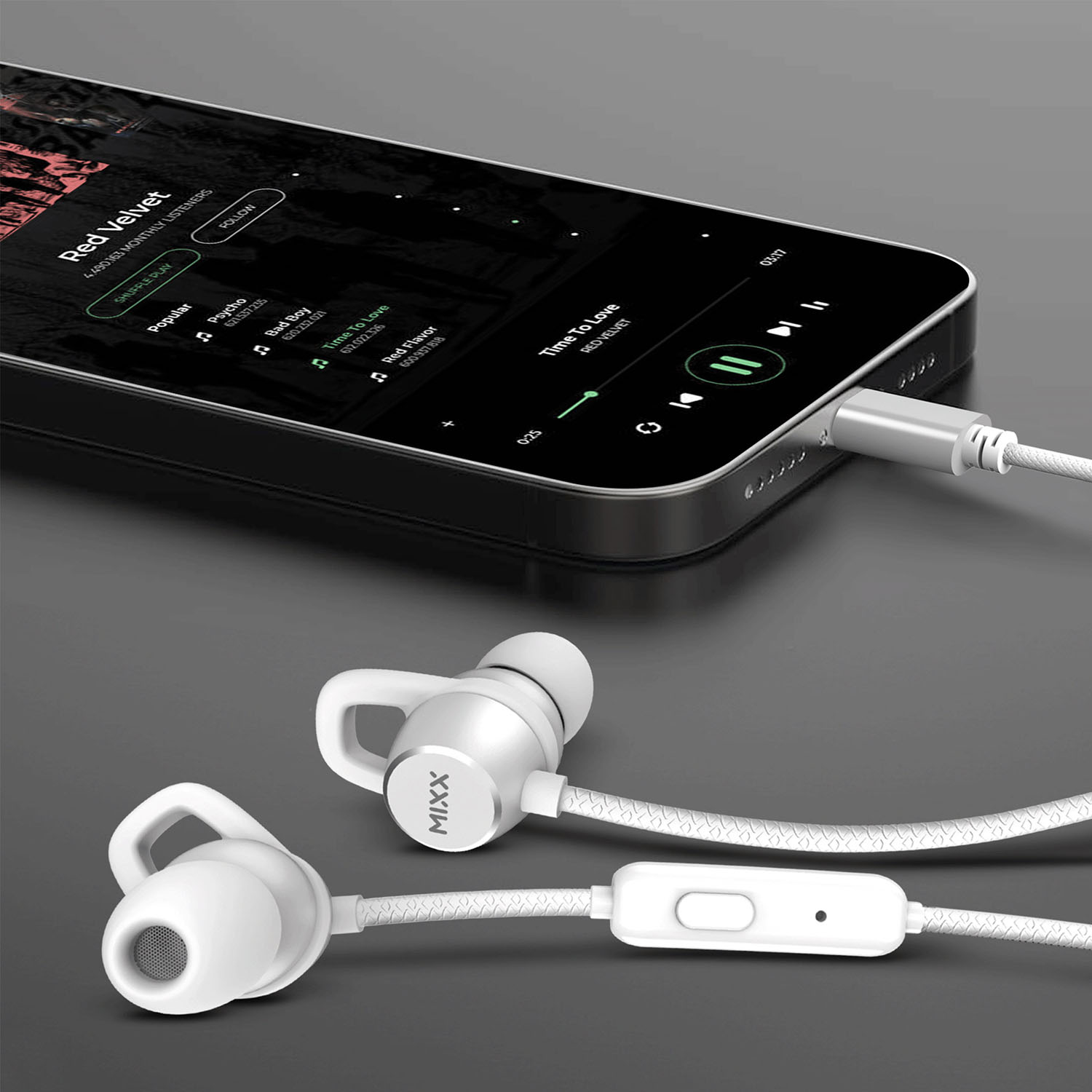 Hörlur MIXX Soundport USB-C In-Ear Trådbunden