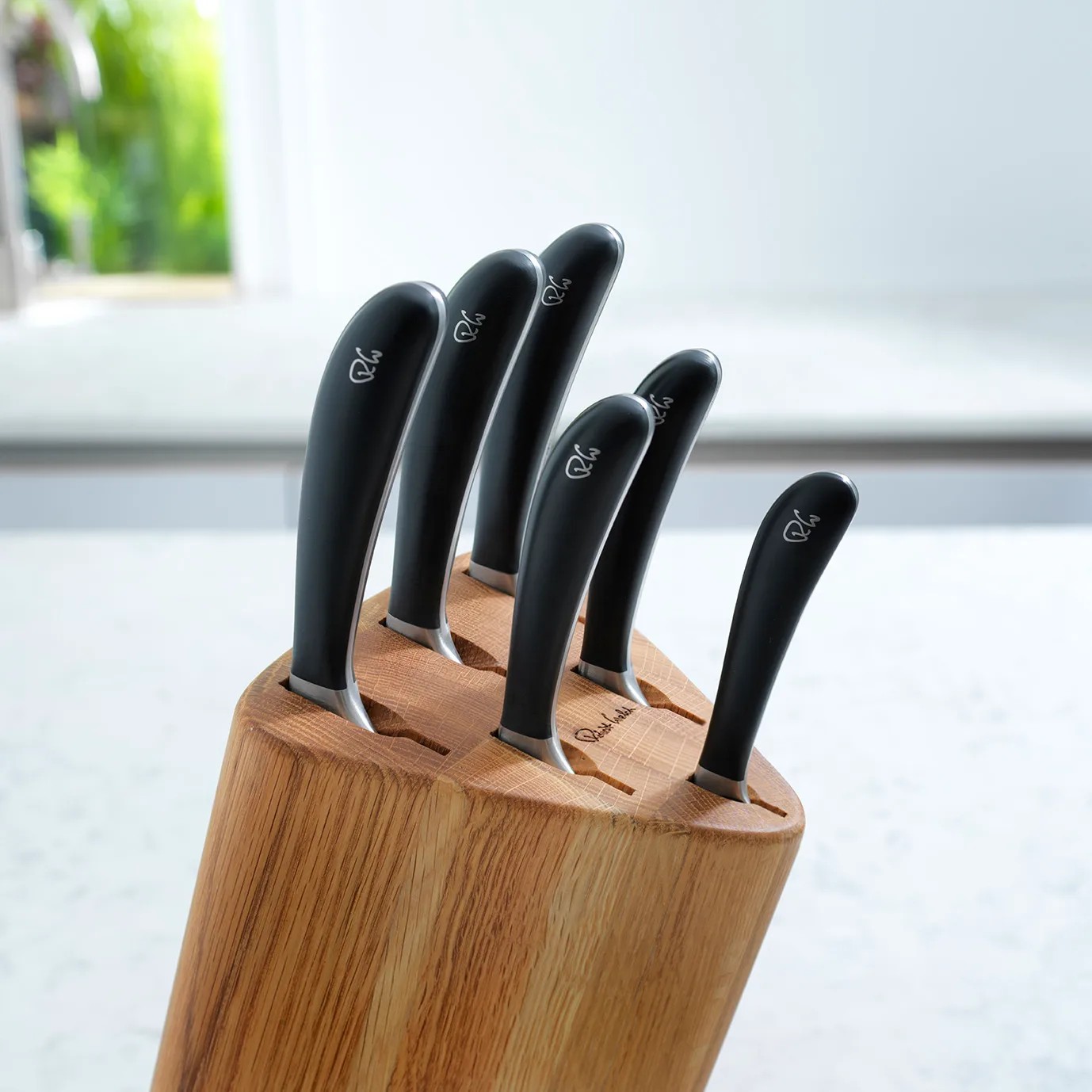 Knivblock Robert Welch Signature Prism Oak Set 7 Delar