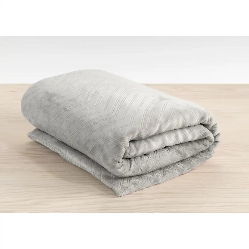 Pläd Borganäs of Sweden Sherpa 130 x 170 cm Grå