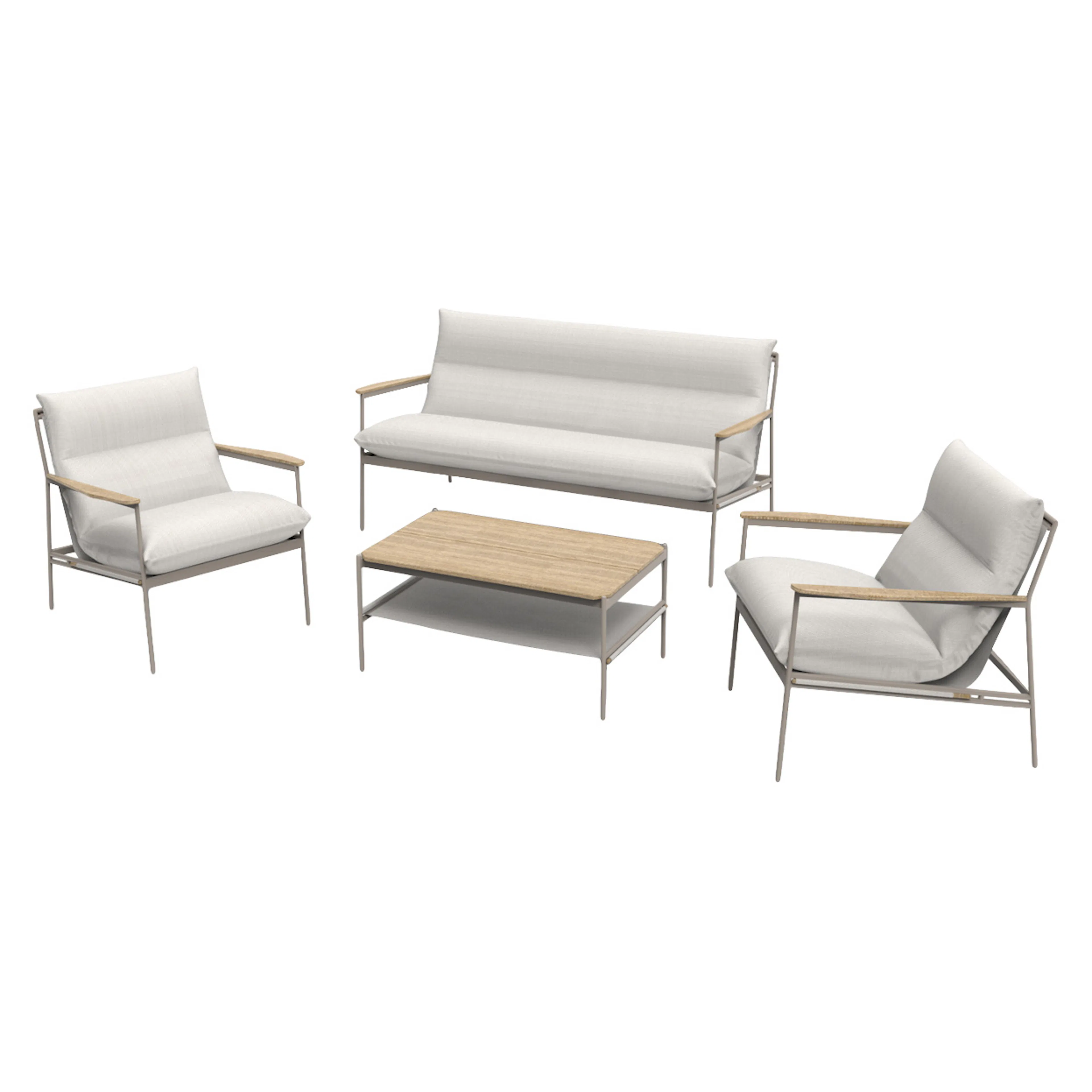 Loungegrupp ENVY DESIGN Madison 2-sitssoffa med 2st Fåtöljer och Bord