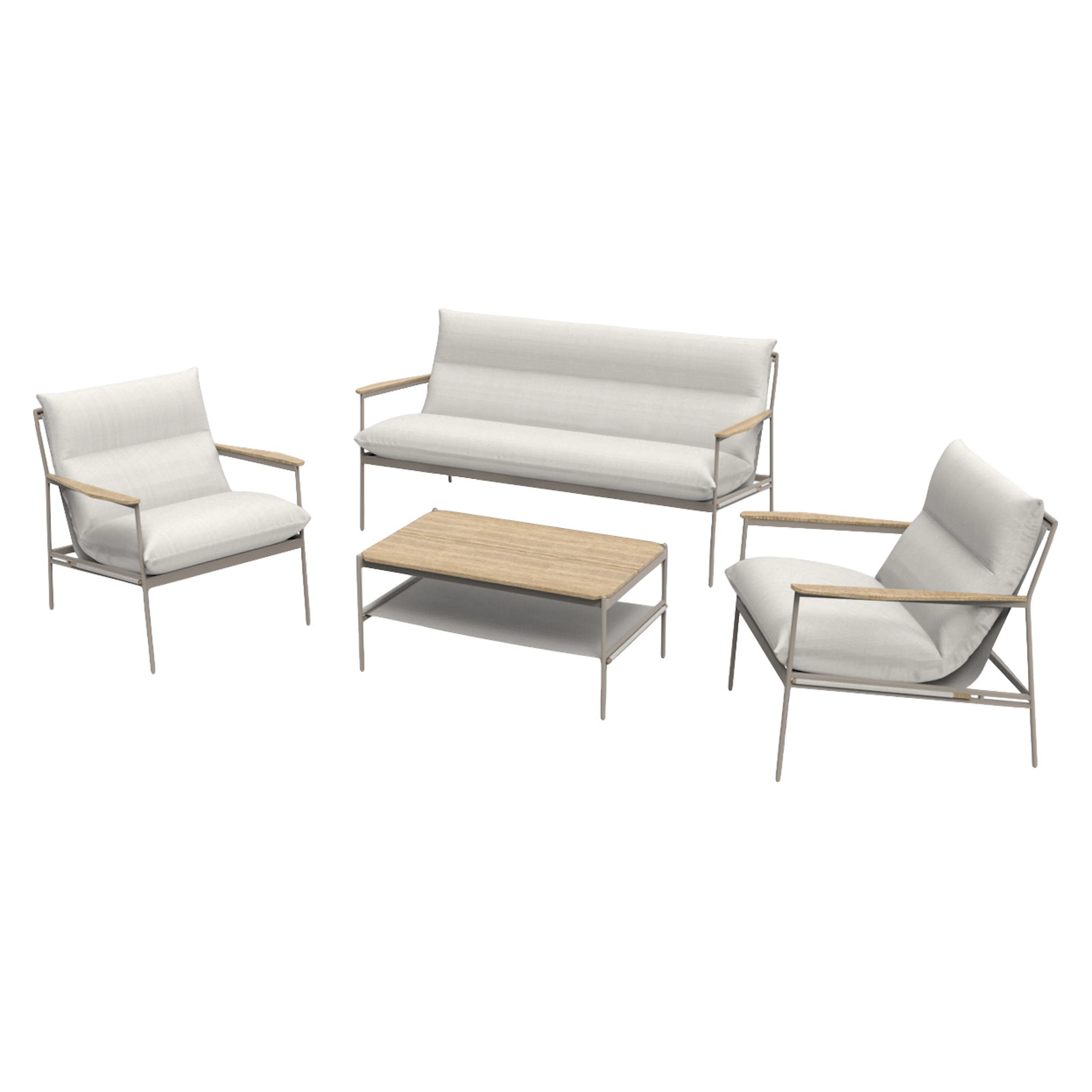 Loungegrupp ENVY DESIGN Madison 2-sitssoffa med 2st Fåtöljer och Bord