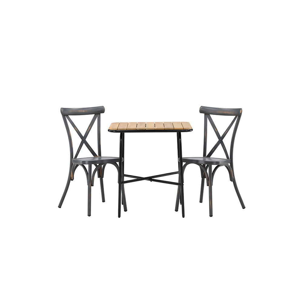 Cafégrupp Venture Home Holmbeck Bord med 2 Tablas Stolar