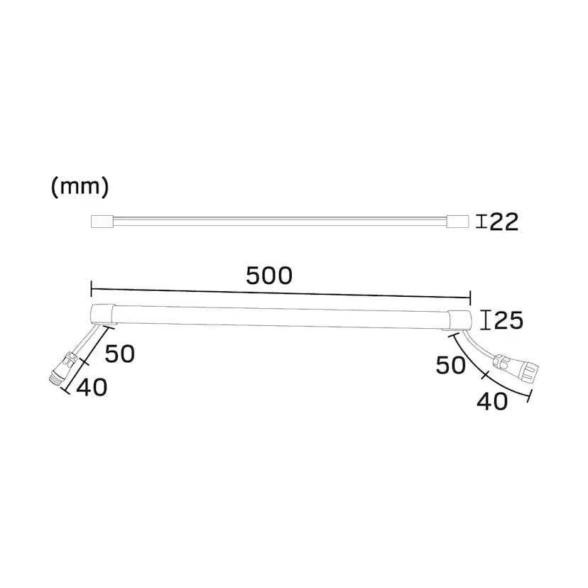 LED-armatur Hide-a-lite Heatline