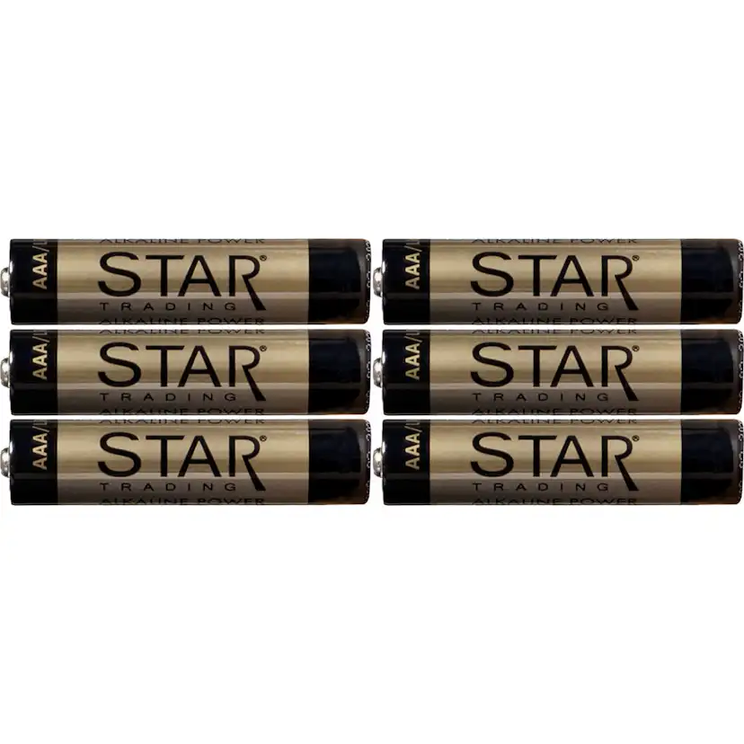 Batteri Star Trading AAA Power Alkaline 6-pack