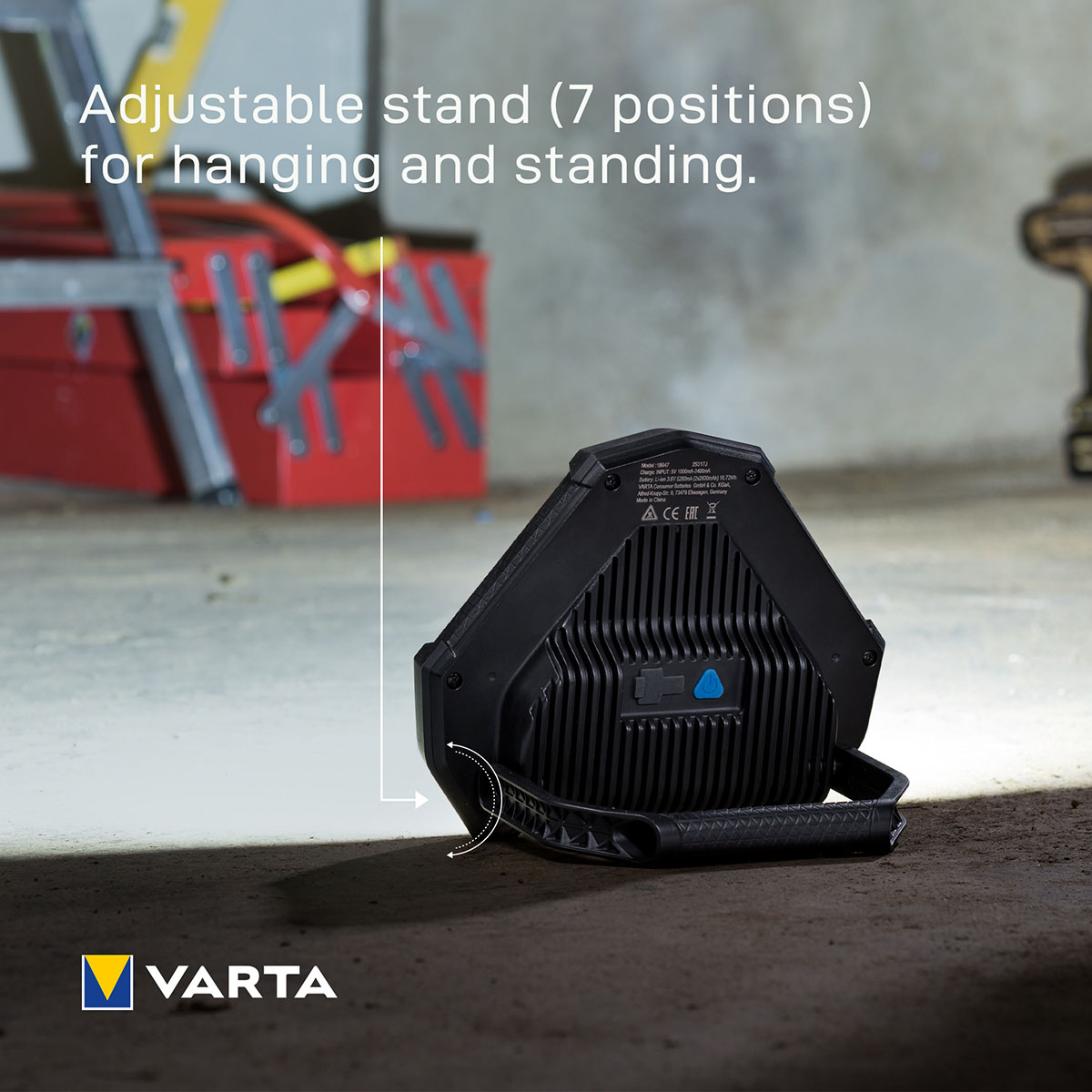 Arbetsbelysning Varta Work Flex Stadium Light Uppladdningsbar IP54