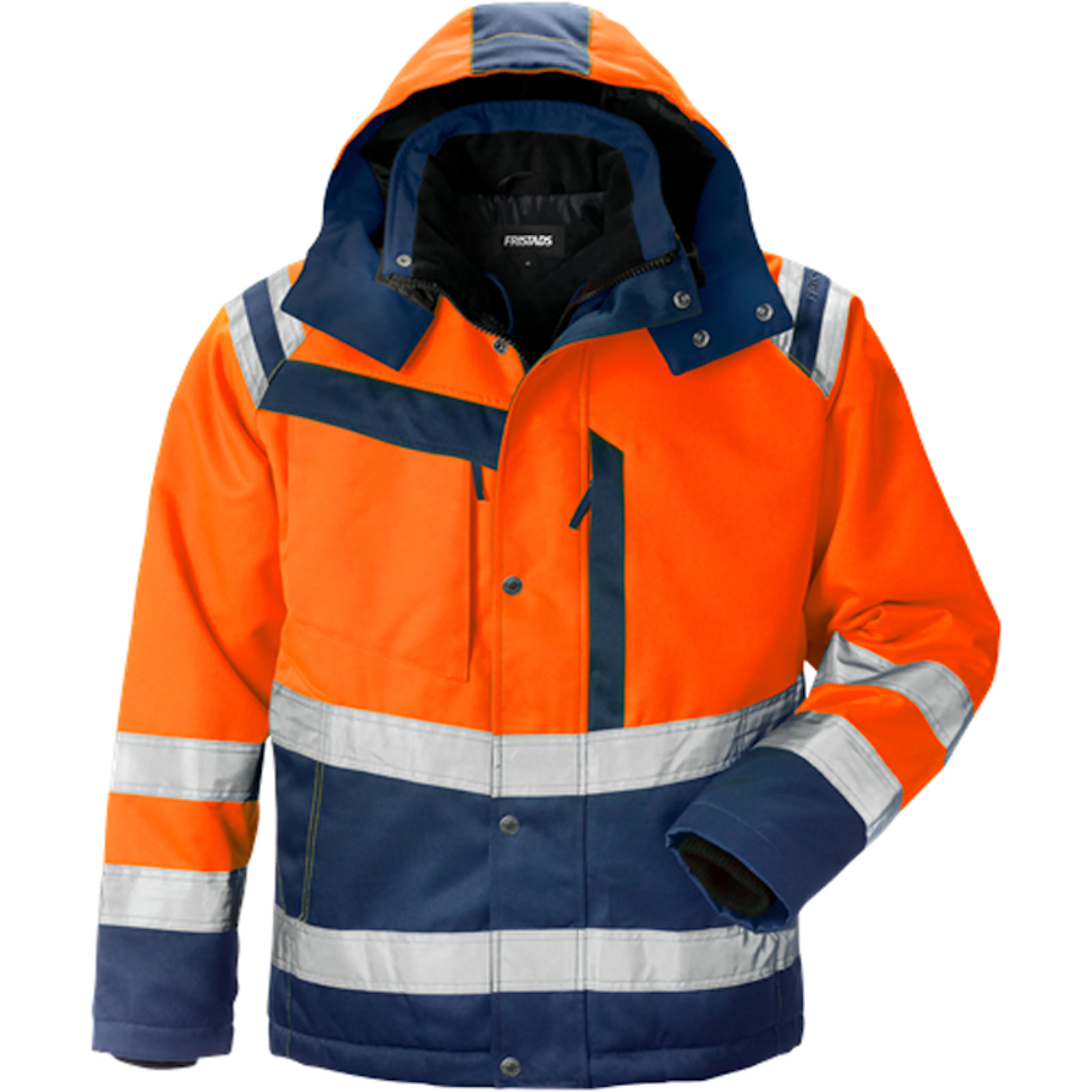 Varselorange/Marinblå