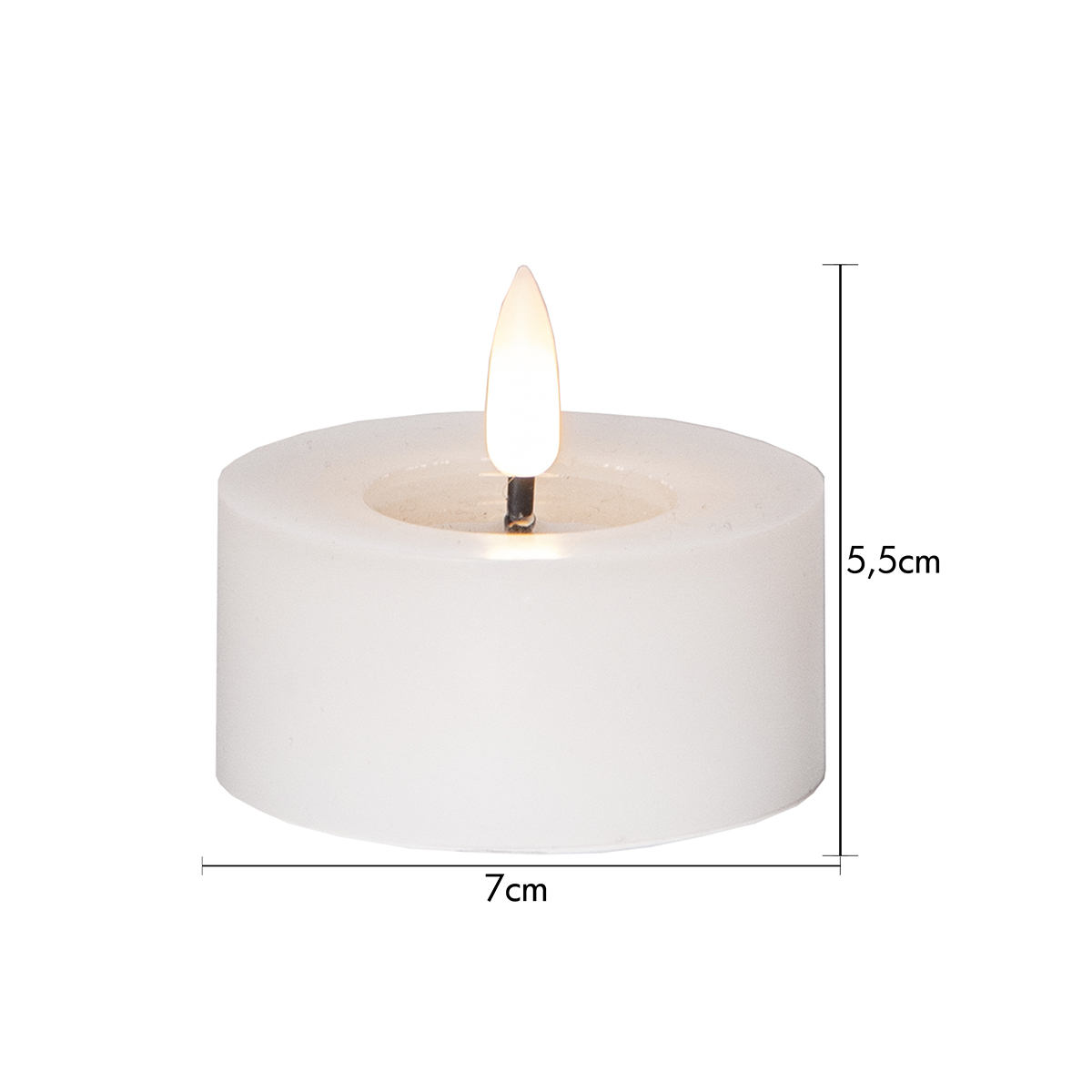 LED-Värmeljus Star Trading Flamme Flow 7x5 cm 2-pack