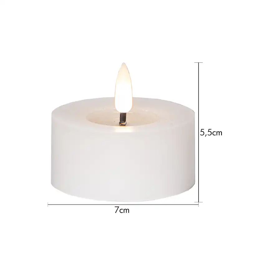 LED-Värmeljus Star Trading Flamme Flow 7x5 cm 2-pack