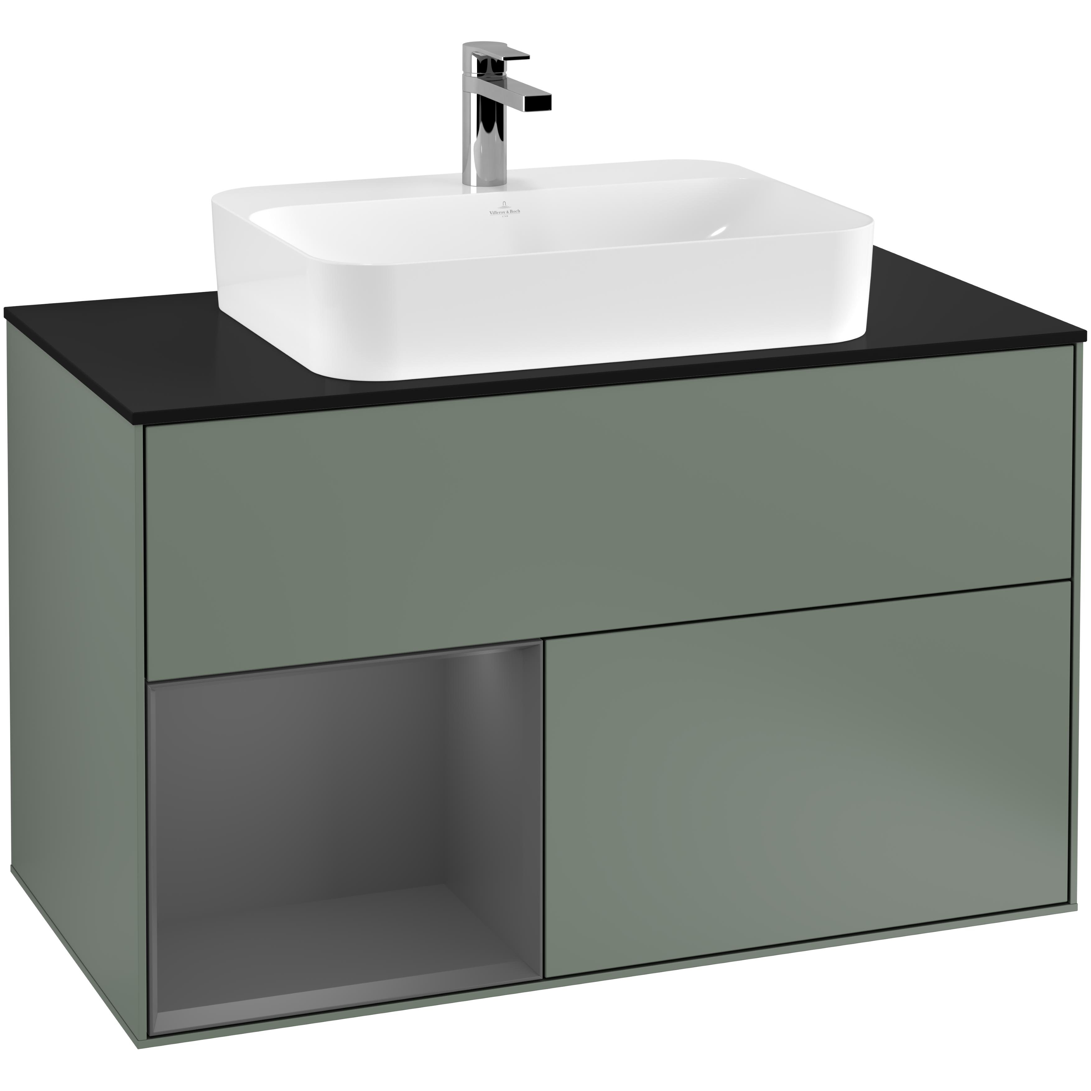 Tvättställsskåp Villeroy & Boch Finion med 2 Lådor Hylla och Bänkskiva för Ytmonterat Tvättställ