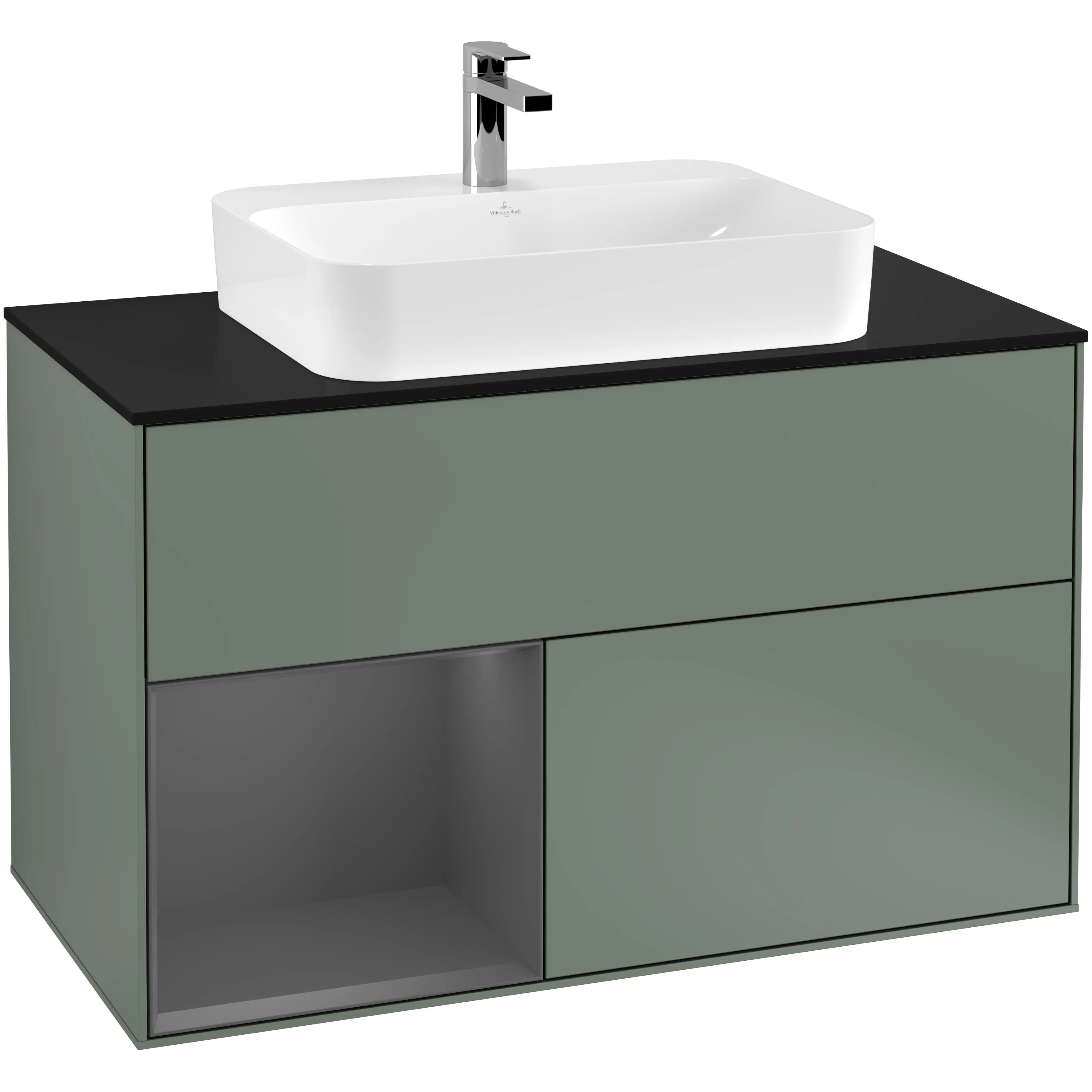 Tvättställsskåp Villeroy & Boch Finion med 2 Lådor Hylla och Bänkskiva för Ytmonterat Tvättställ