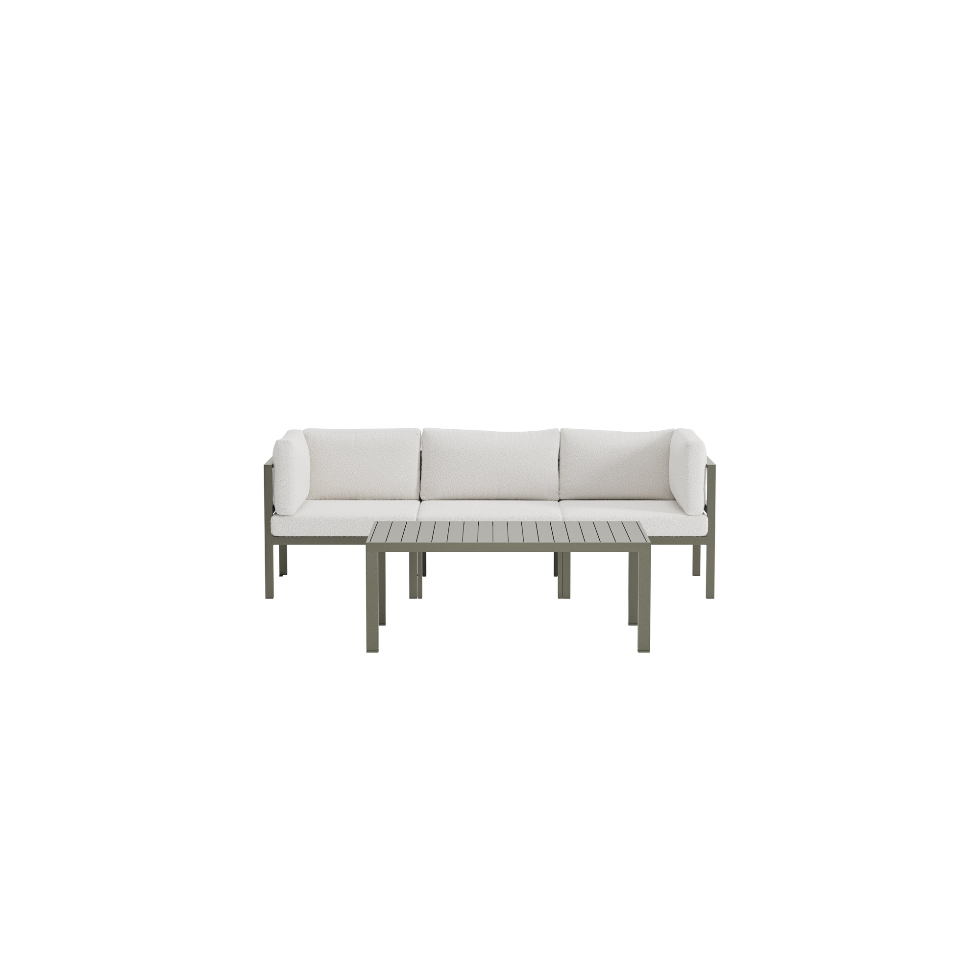 Loungegrupp Venture Home Copacabana 3-sitssoffa med Soffbord Utomhus