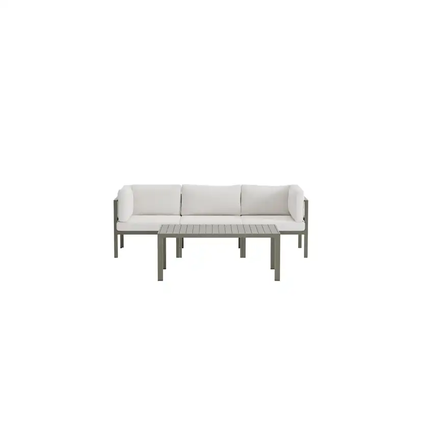 Loungegrupp Venture Home Copacabana 3-sitssoffa med Soffbord Utomhus