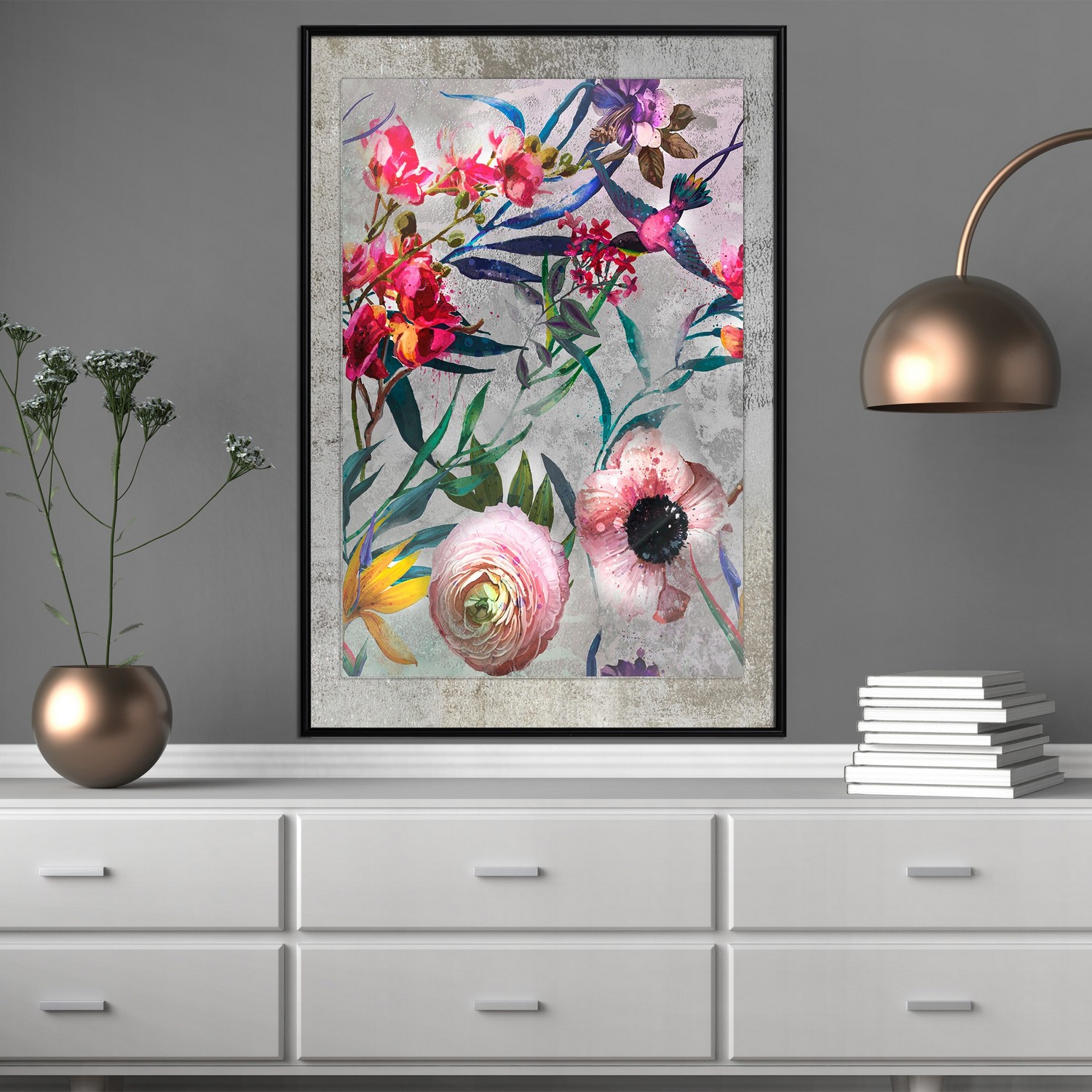 Poster Artgeist Affisch Rustic Flowers