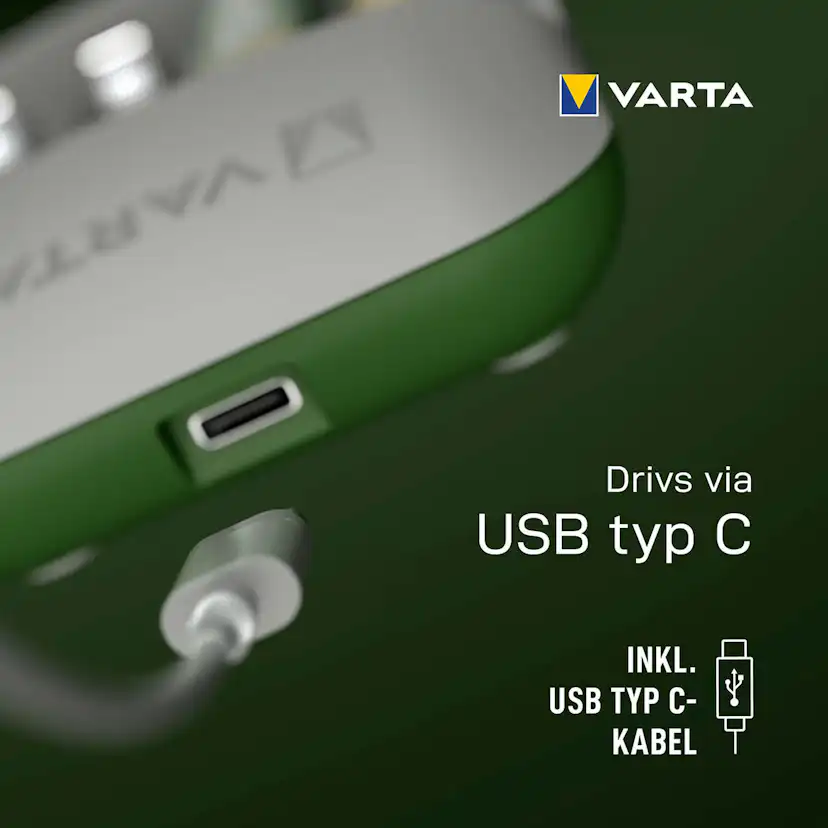 Batterikit Varta Eco Charger Pro Recycled Inkl. 4x AA 2100 mAh