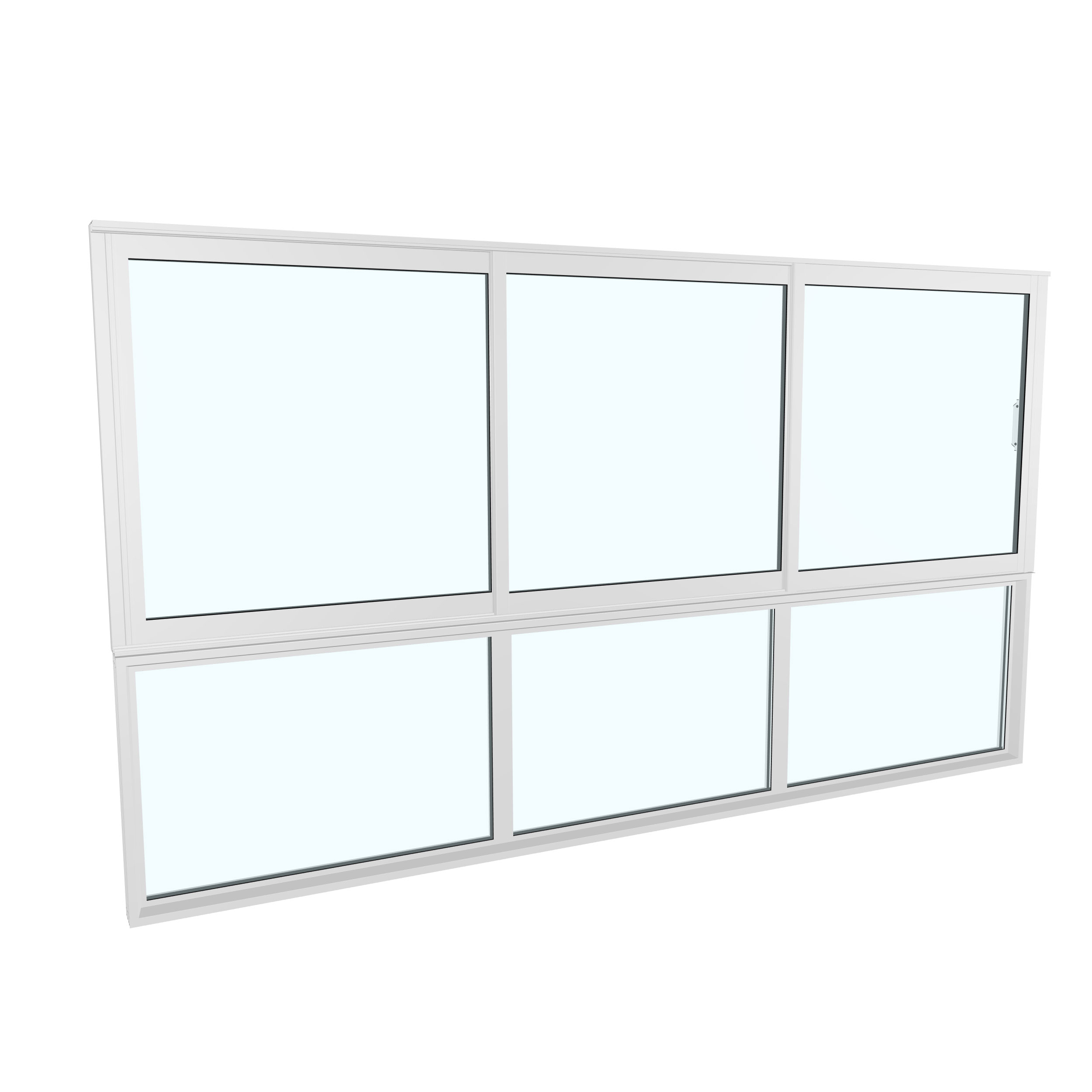 Skjutfönster med fast underdel Landskap Robust Vår och Höst 3-del