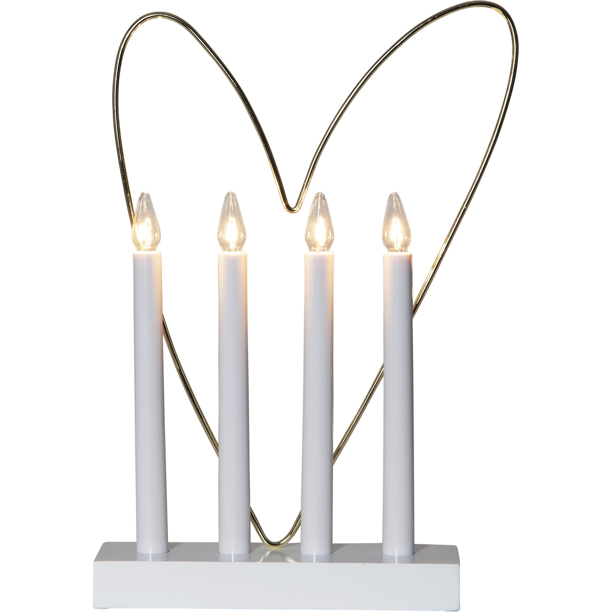 Adventsljusstake Star Trading Glossy Heart