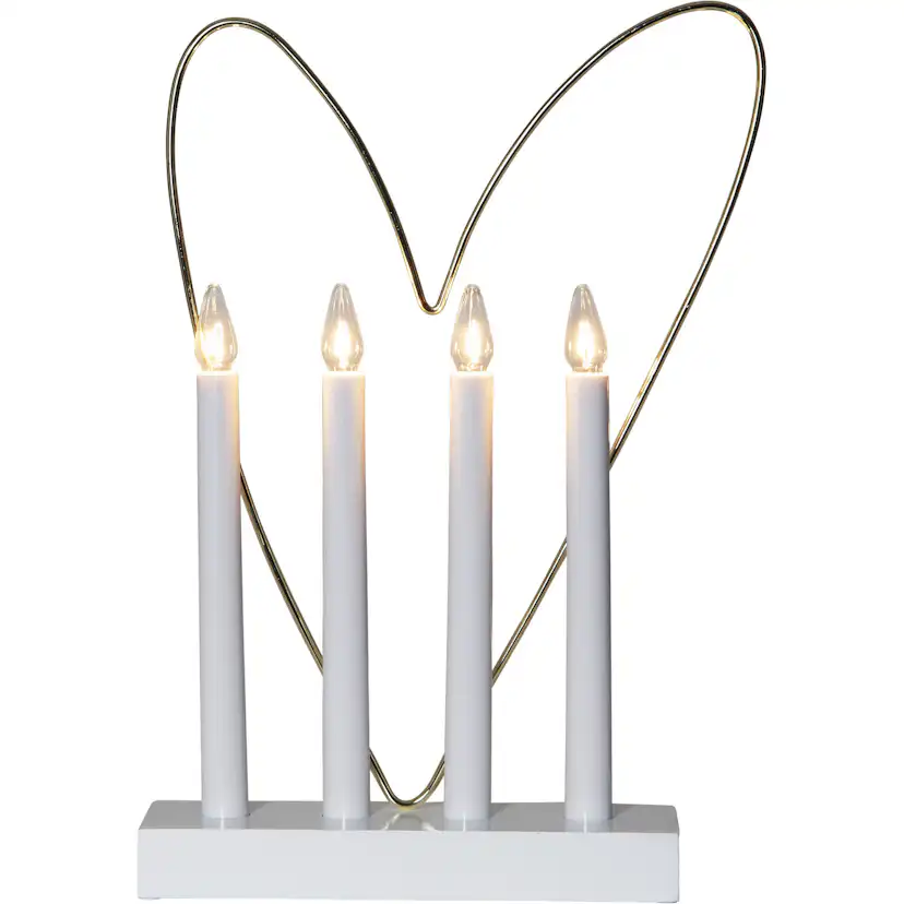 Adventsljusstake Star Trading Glossy Heart